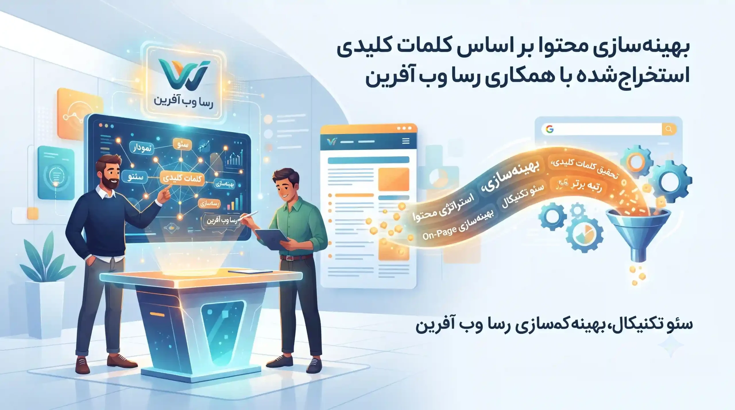 🧠 بهینه‌سازی محتوا بر اساس کلمات کلیدی استخراج‌شده با همکاری رسا وب آفرین