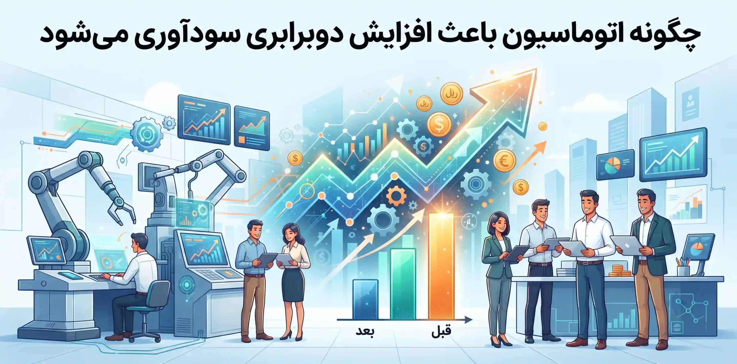 📈 چگونه اتوماسیون باعث افزایش دوبرابری سودآوری می‌شود