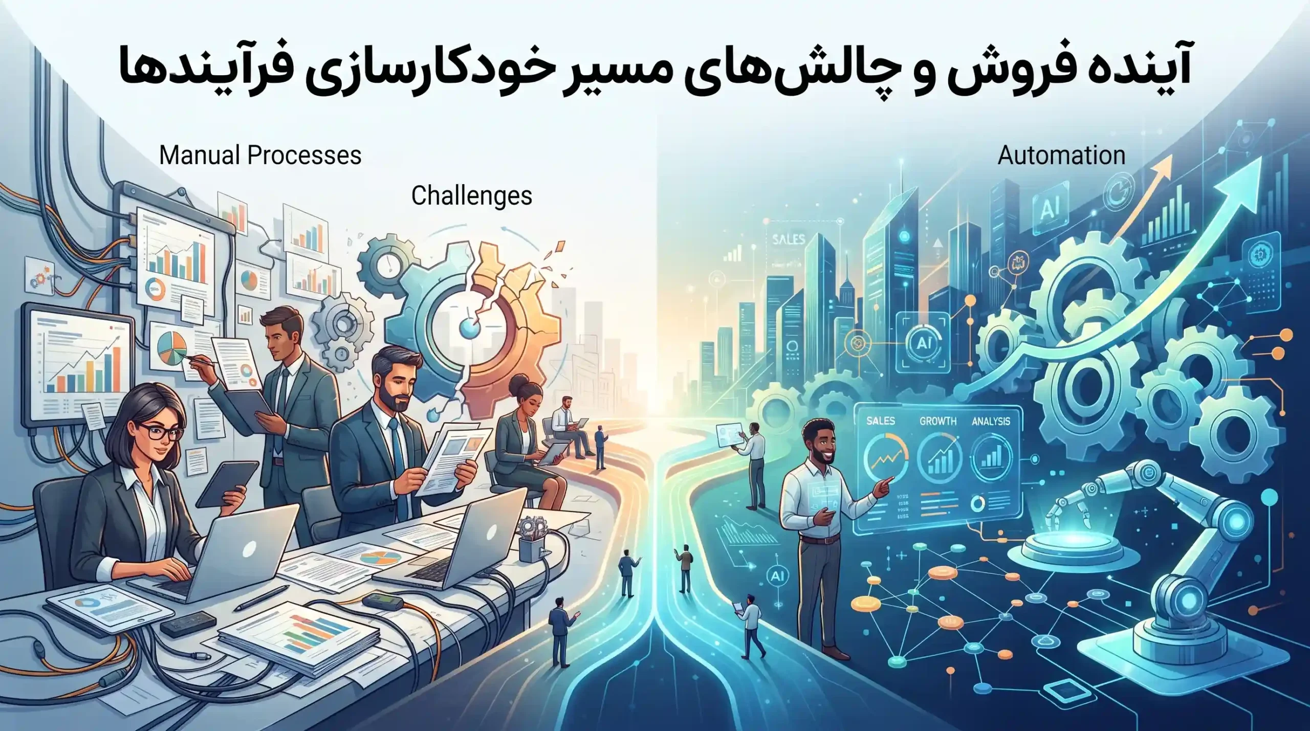 🏁 آینده فروش و چالش‌های مسیر خودکارسازی فرآیندها