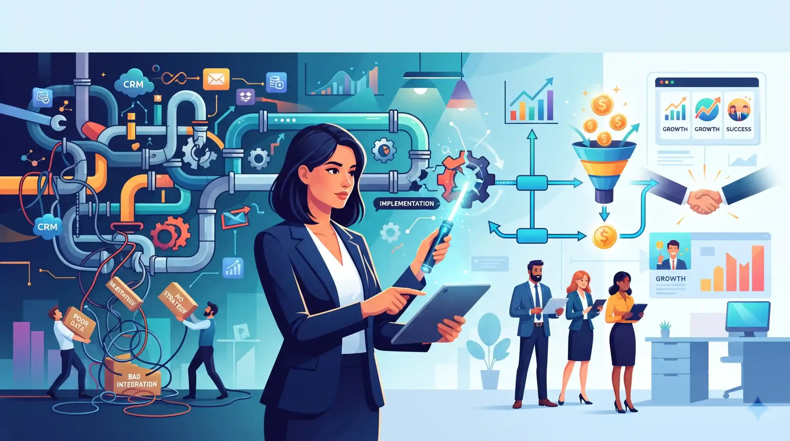⛔ اشتباهات رایج در پیادهسازی اتوماسیون فروش و نحوه پیشگیری از آنها