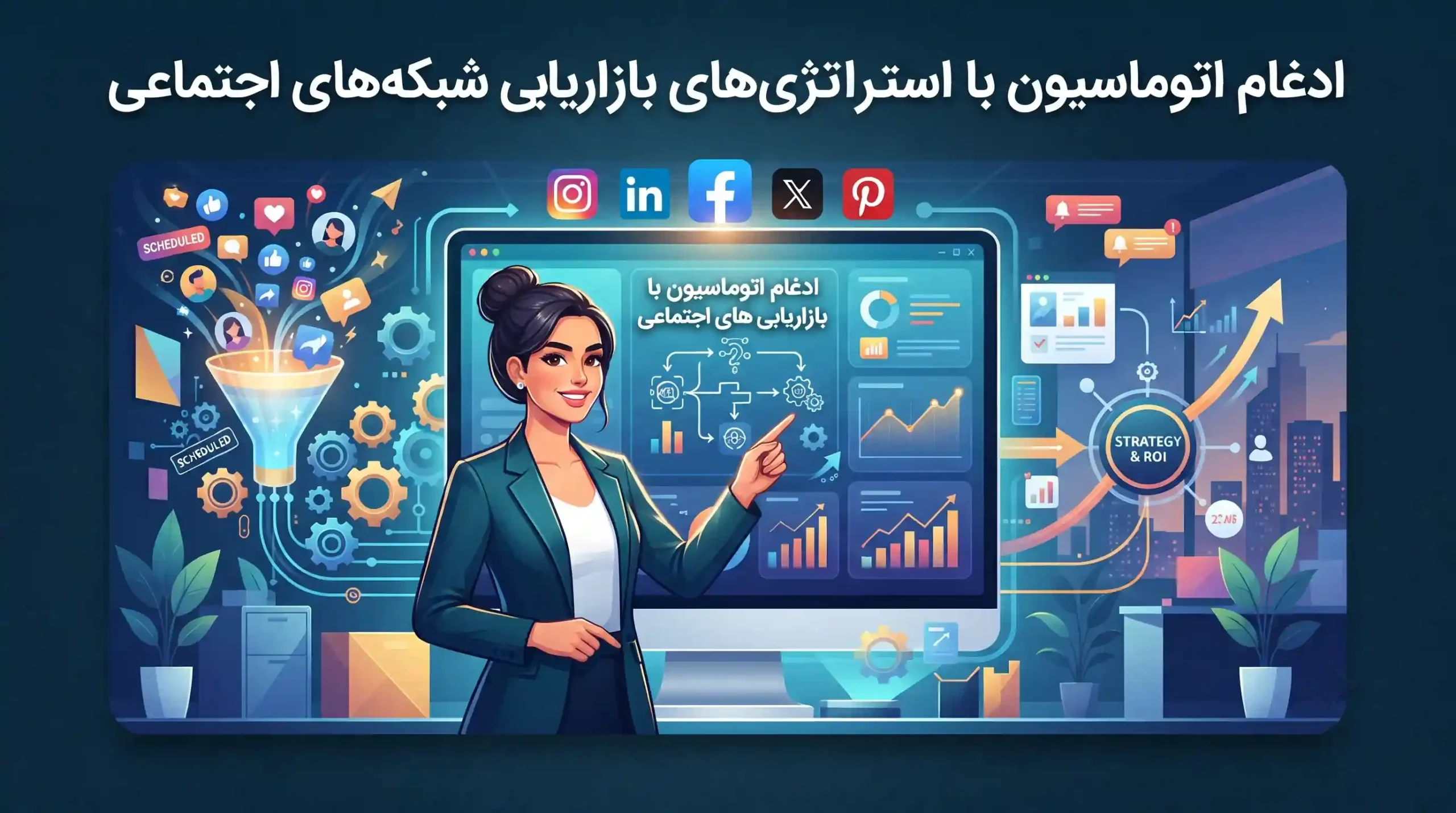 📱 ادغام اتوماسیون با استراتژیهای بازاریابی شبکه های اجتماعی