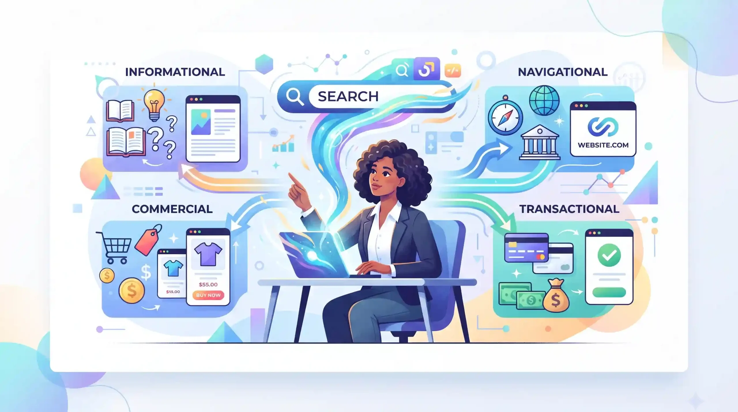 🎯 درک عمیق مفهوم قصد کاربر از جستجو یا Search Intent