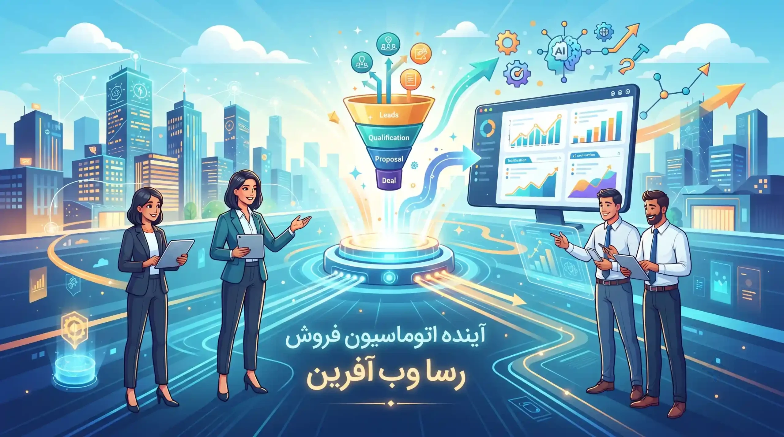 🔮 آینده اتوماسیون فروش و چشمانداز رسا وب آفرین