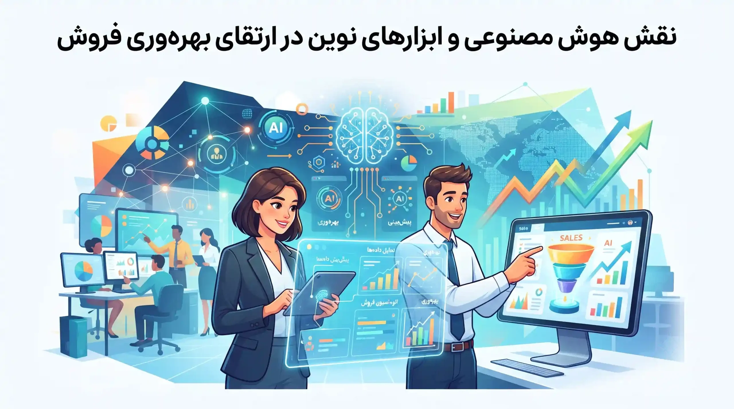 🤖 نقش هوش مصنوعی و ابزارهای نوین در ارتقای بهرهوری فروش
