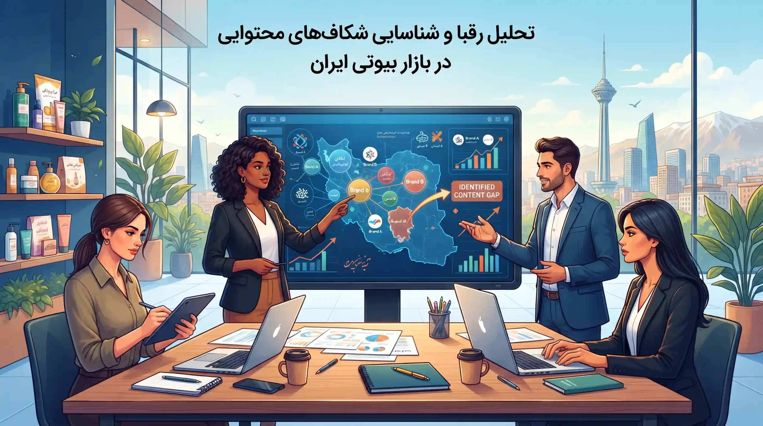 🥇 تحلیل رقبا و شناسایی شکافهای محتوایی در بازار بیوتی ایران