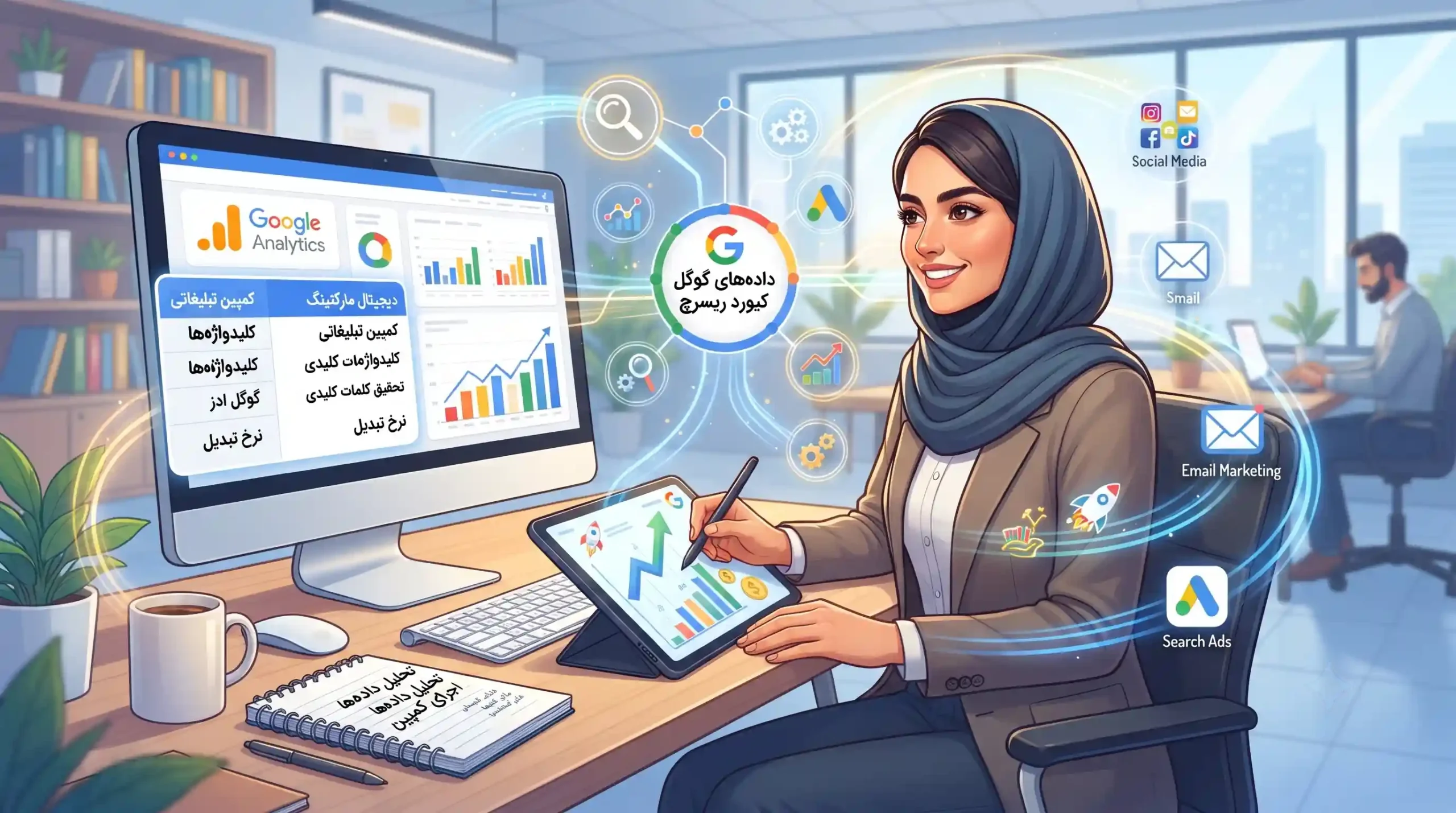 🚀 اجرای کمپینهای تبلیغاتی موفق با دادههای گوگل کیورد ریسرچ