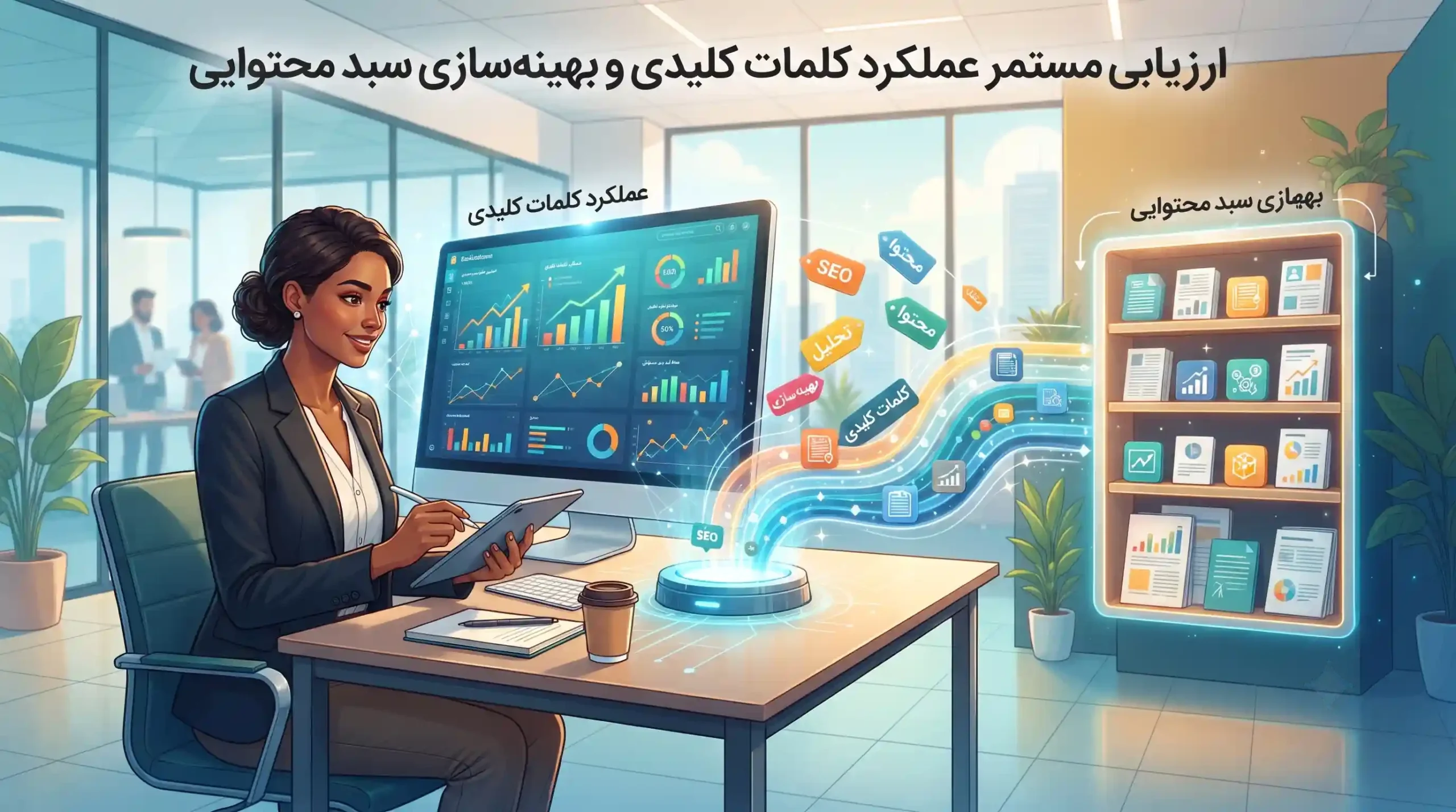🏆 ارزیابی مستمر عملکرد کلمات کلیدی و بهینهسازی سبد محتوایی