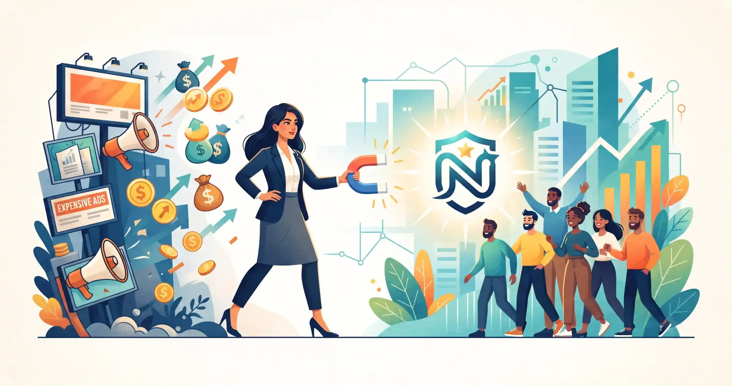 🎯 کاهش هزینههای بازاریابی و جذب مشتری به کمک برندینگ
