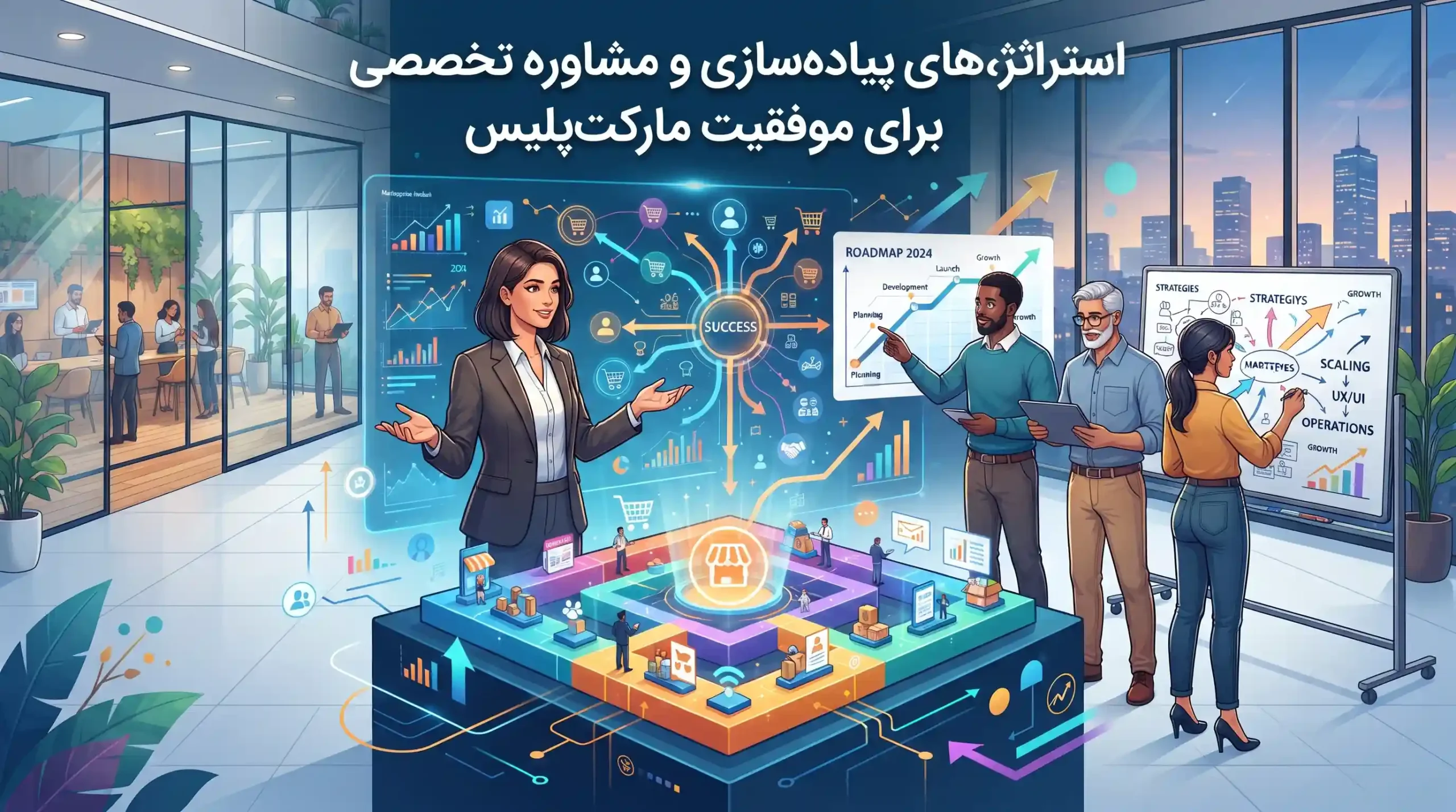 🏆 استراتژیهای پیادهسازی و مشاوره تخصصی برای موفقیت مارکتپلیس