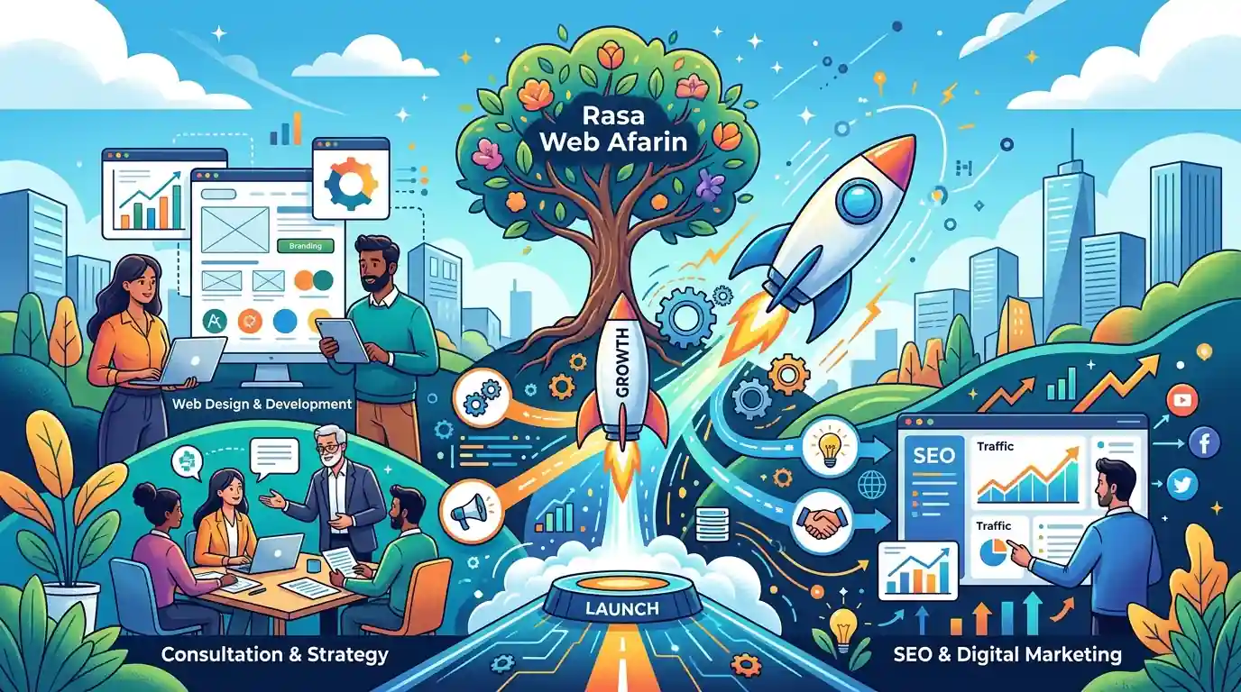 🎯 خدمات کلیدی رسا وب آفرین برای کسبوکارهای نوپا