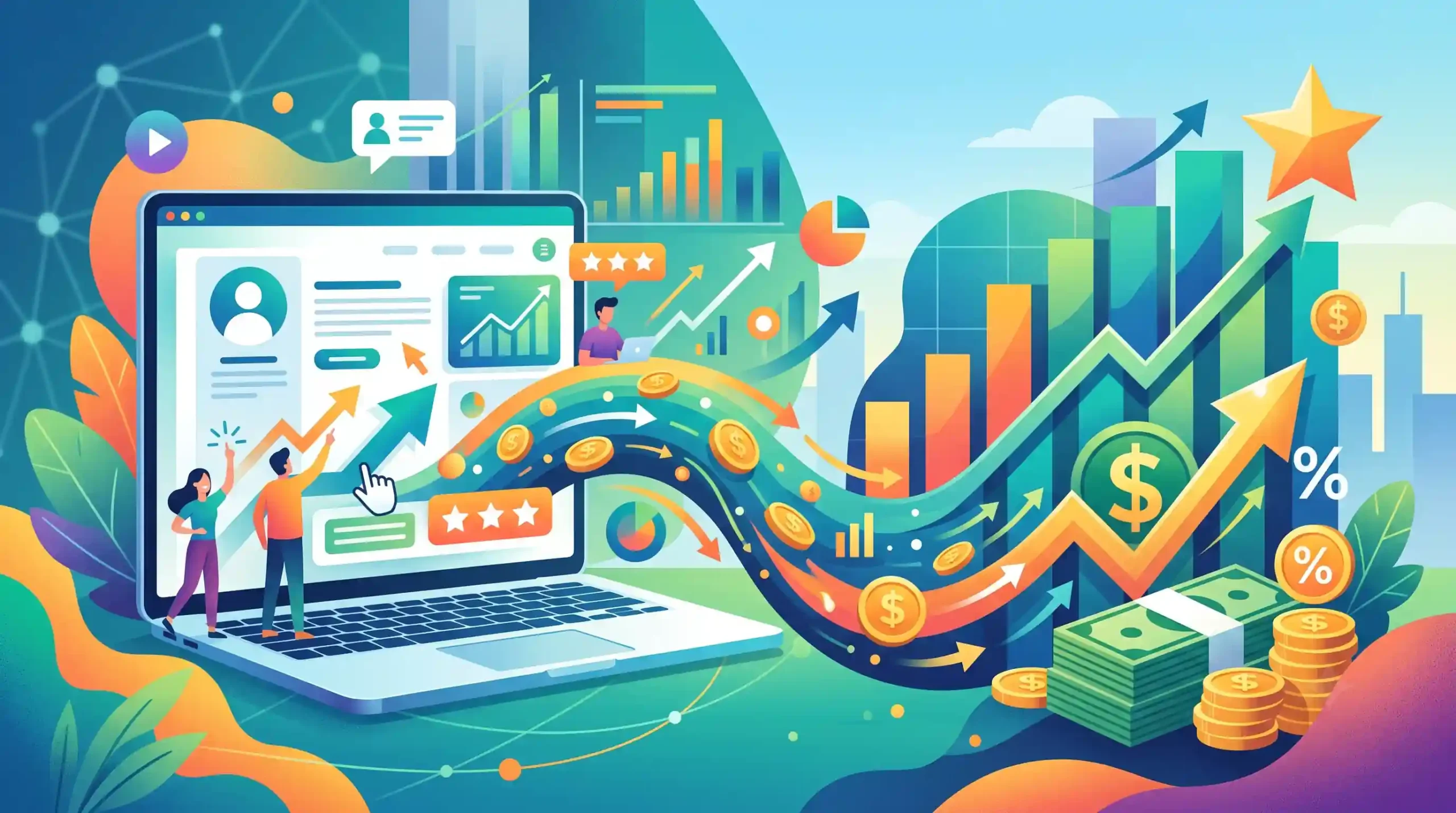📈 بازگشت سرمایه یا ROI در هزینه طراحی سایت UI UX