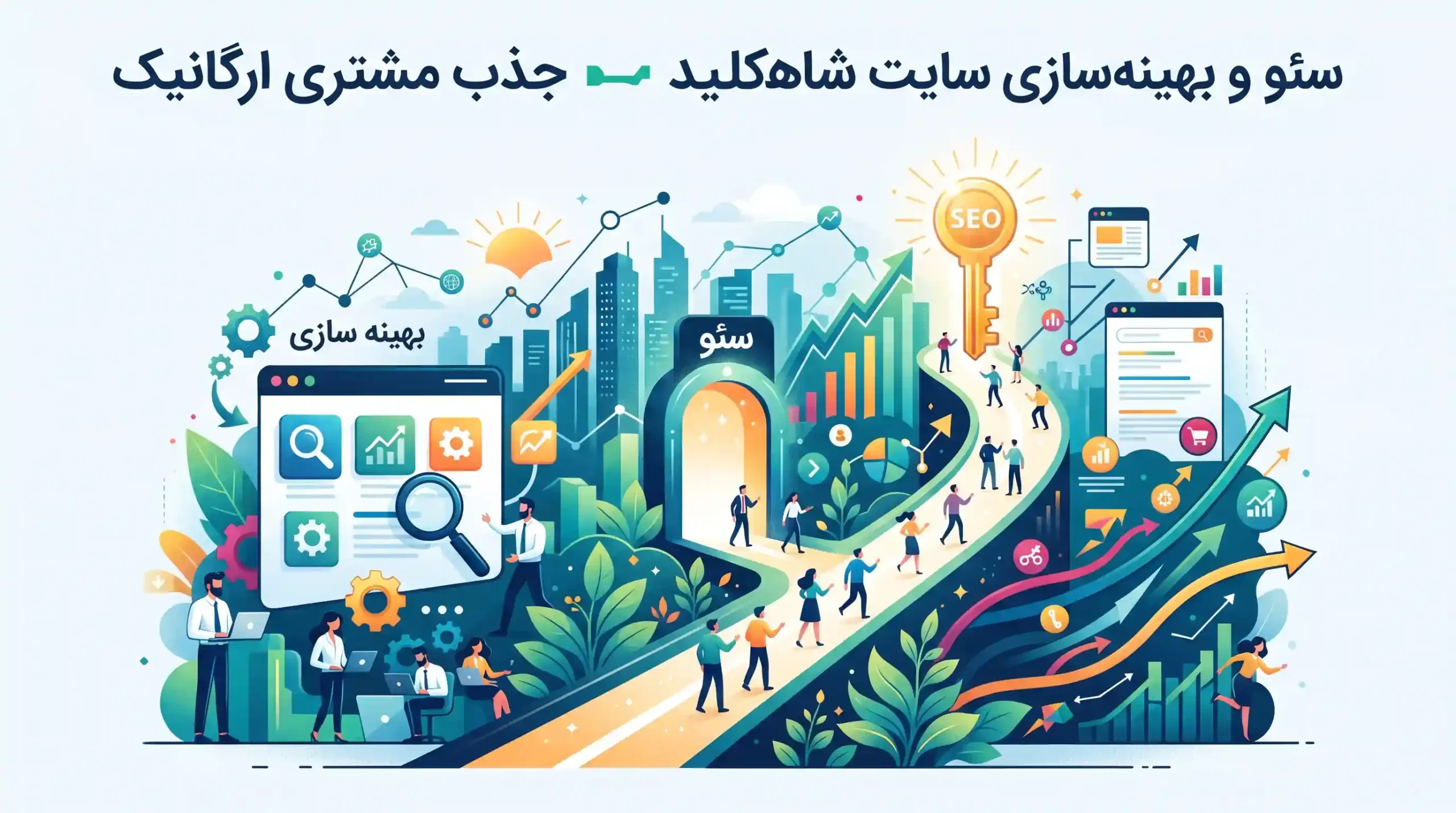 🔍 سئو و بهینه سازی سایت شاه‌کلید جذب مشتری ارگانیک