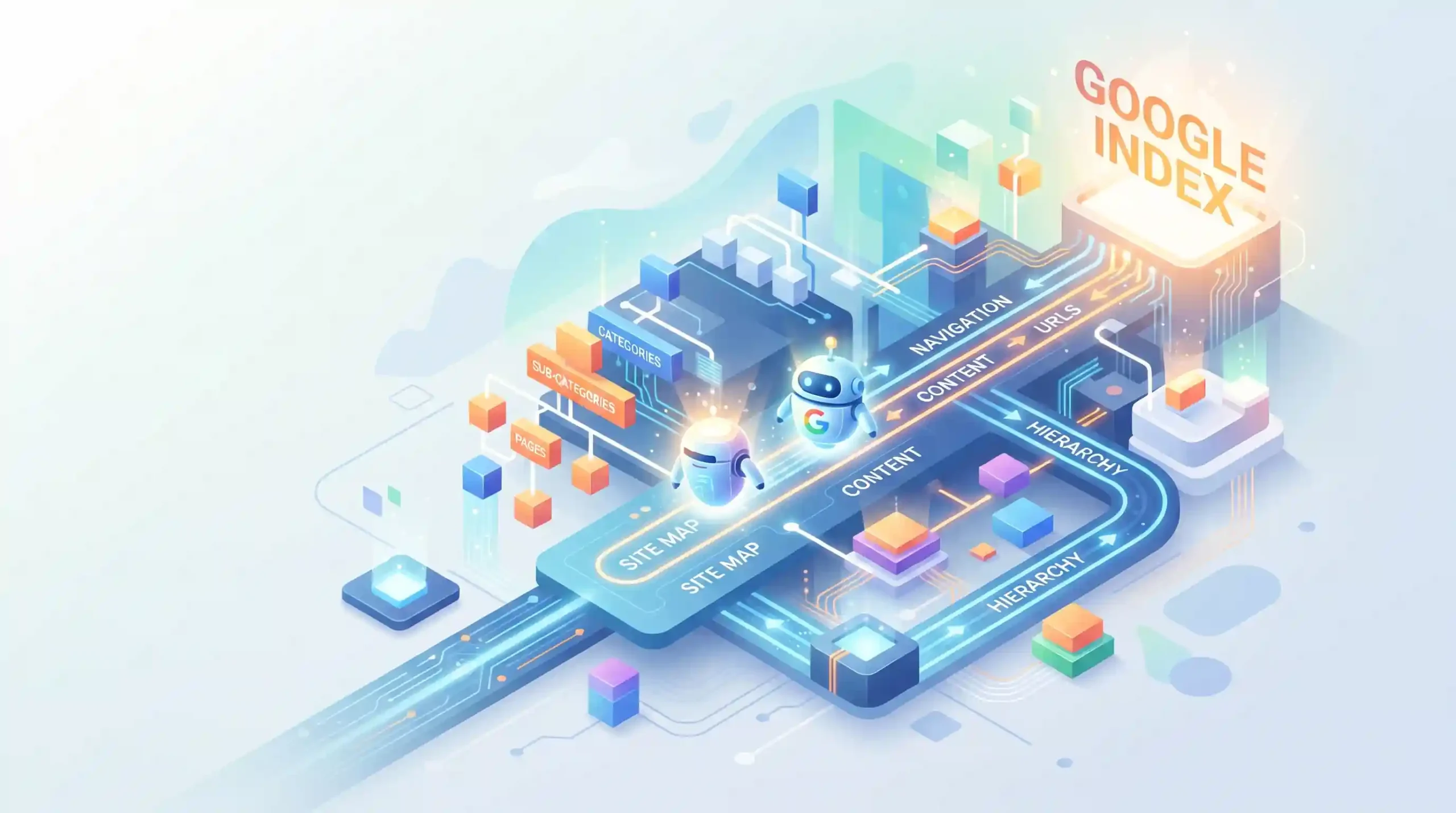 🧩 تقویت ساختار معماری اطلاعات و دسترسی آسانتر خزندههای گوگل
