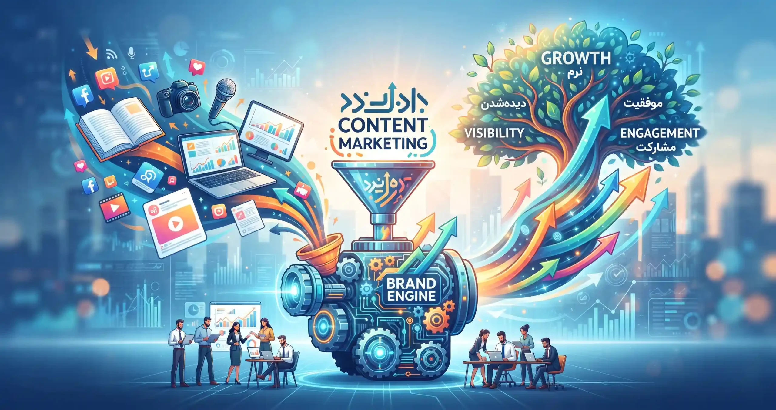 ✍️ بازاریابی محتوا؛ سوخت موتور رشد برند