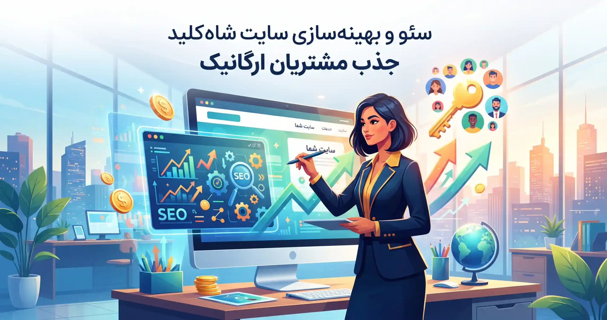 🔍 سئو و بهینه سازی سایت شاهکلید جذب مشتریان ارگانیک