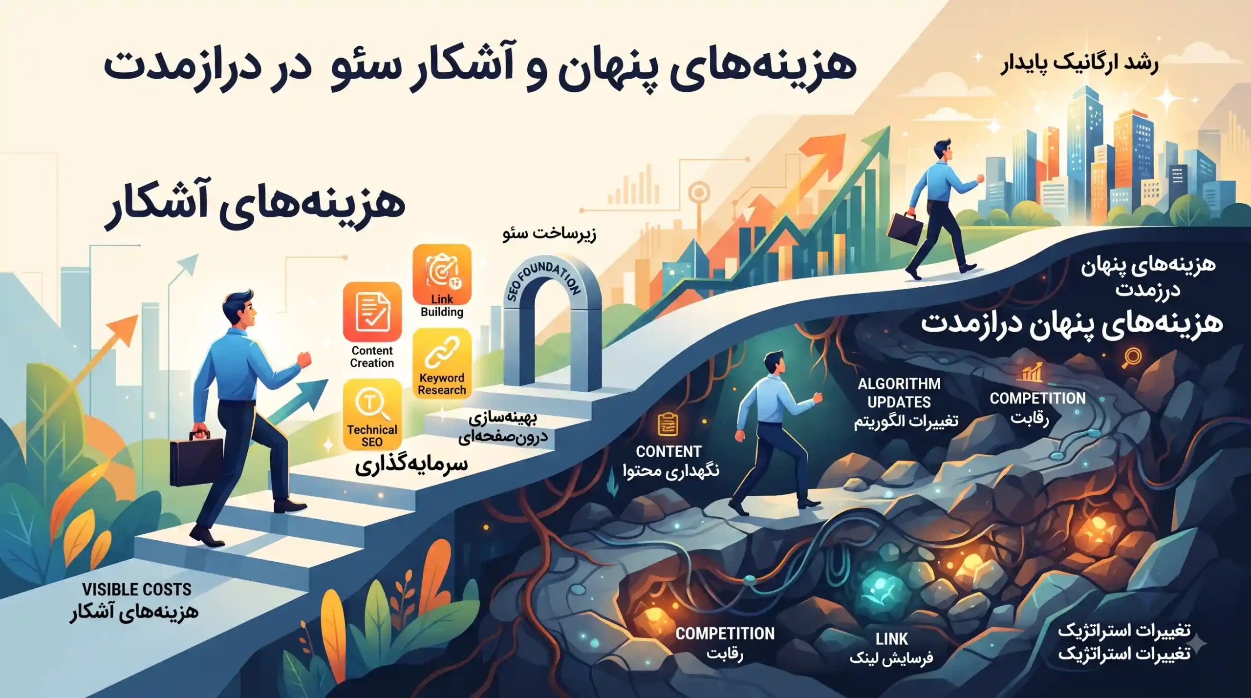 🛠 هزینههای پنهان و آشکار سئو در درازمدت