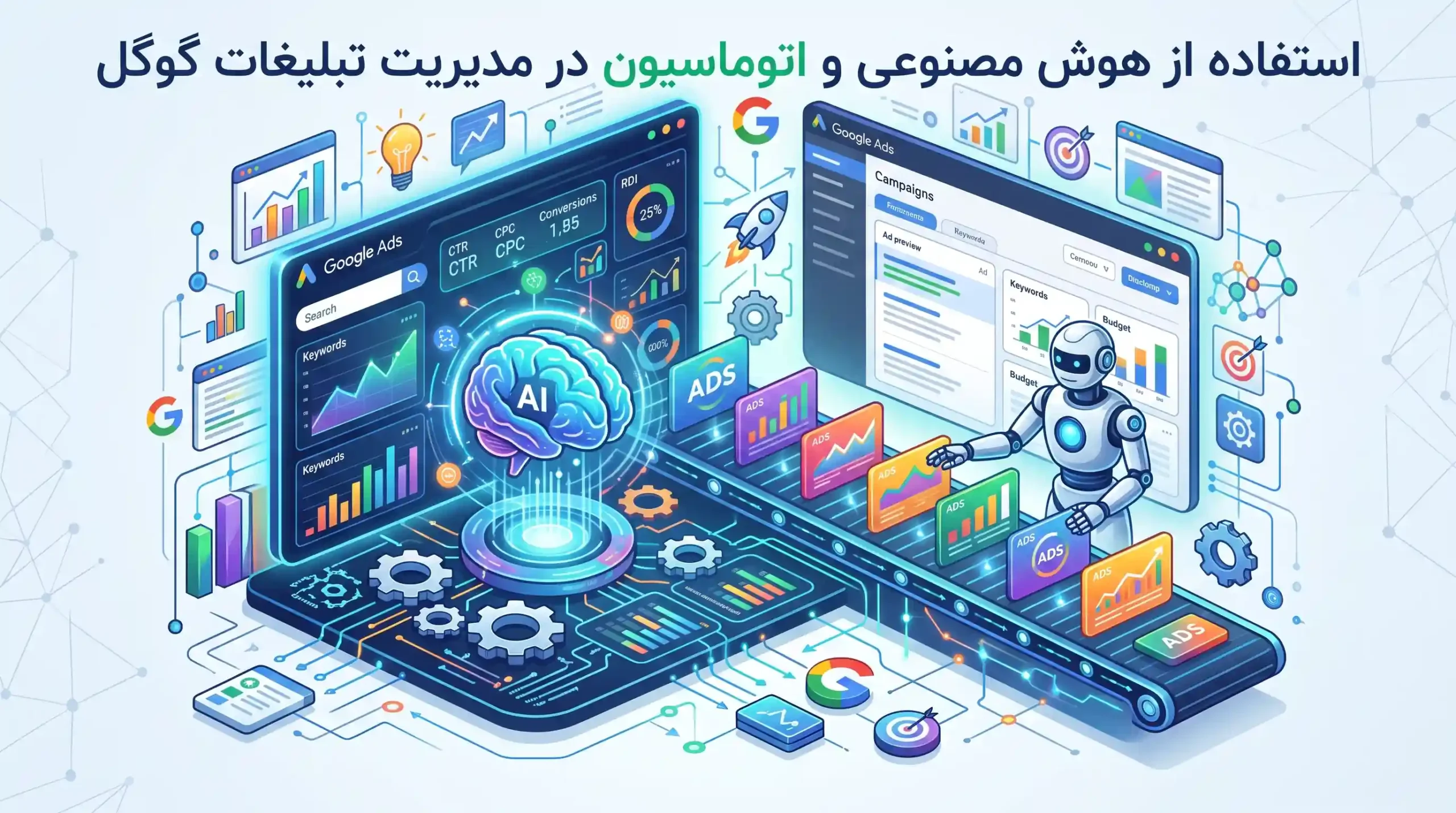 💡 استفاده از هوش مصنوعی و اتوماسیون در مدیریت تبلیغات گوگل