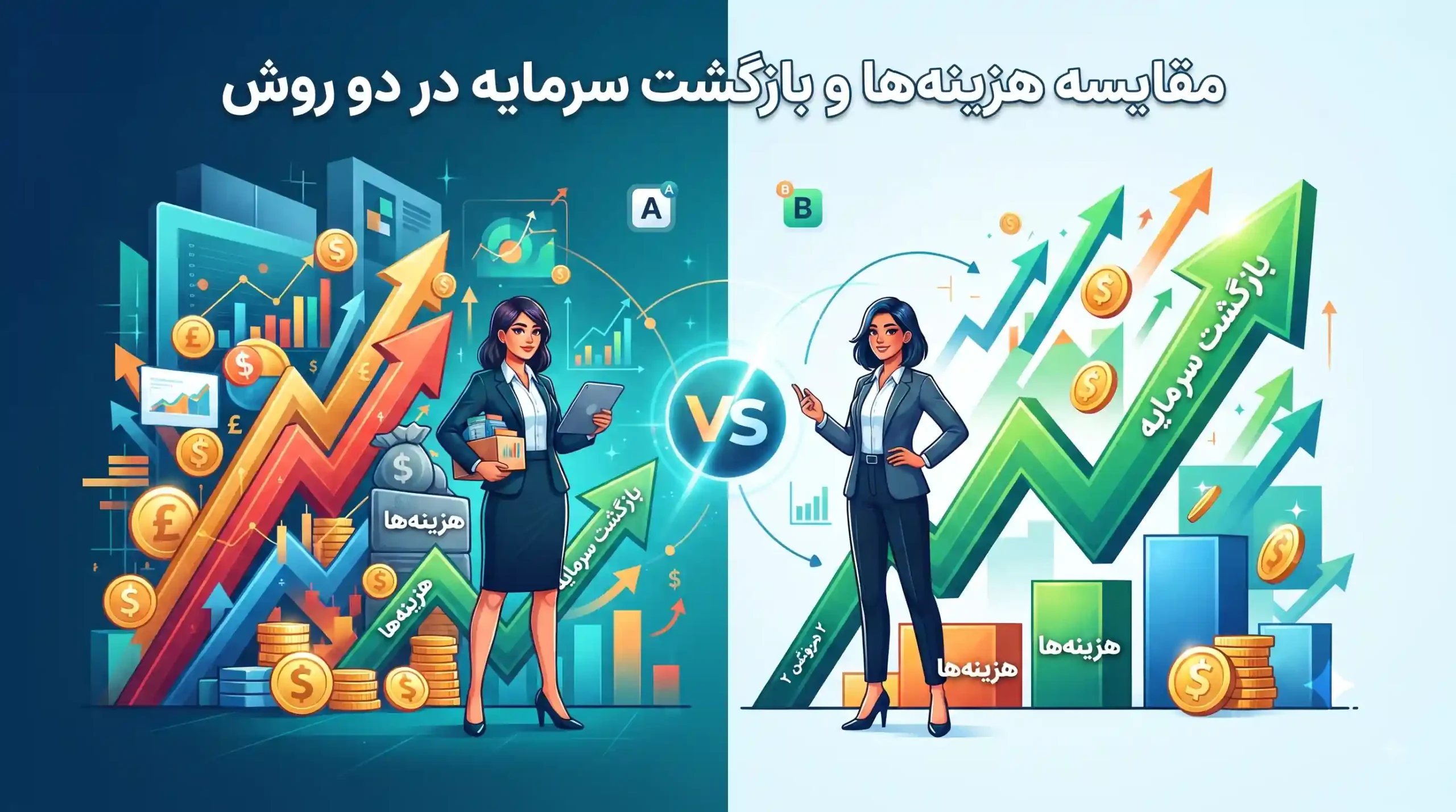 📊 مقایسه هزینه‌ها و بازگشت سرمایه در دو روش