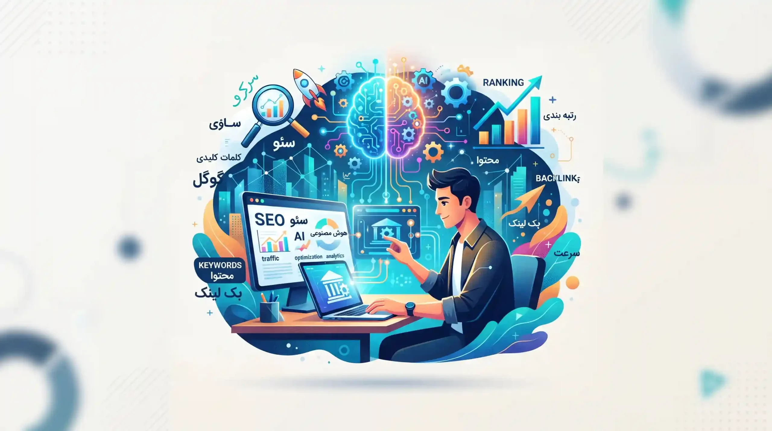 🔍 سئو و بهینه سازی سایت با طعم هوش مصنوعی