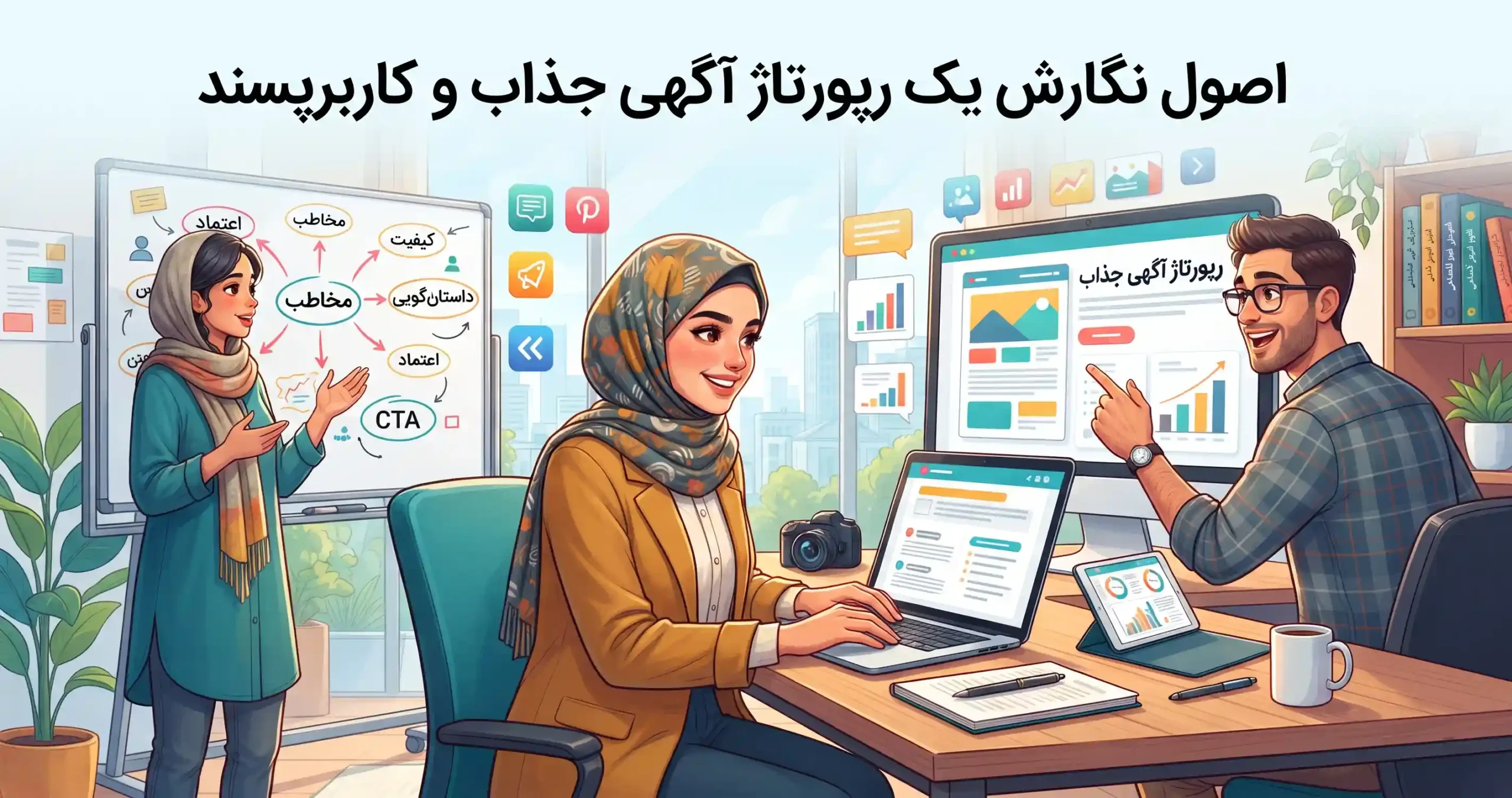 ✍️ اصول نگارش یک رپورتاژ آگهی جذاب و کاربرپسند