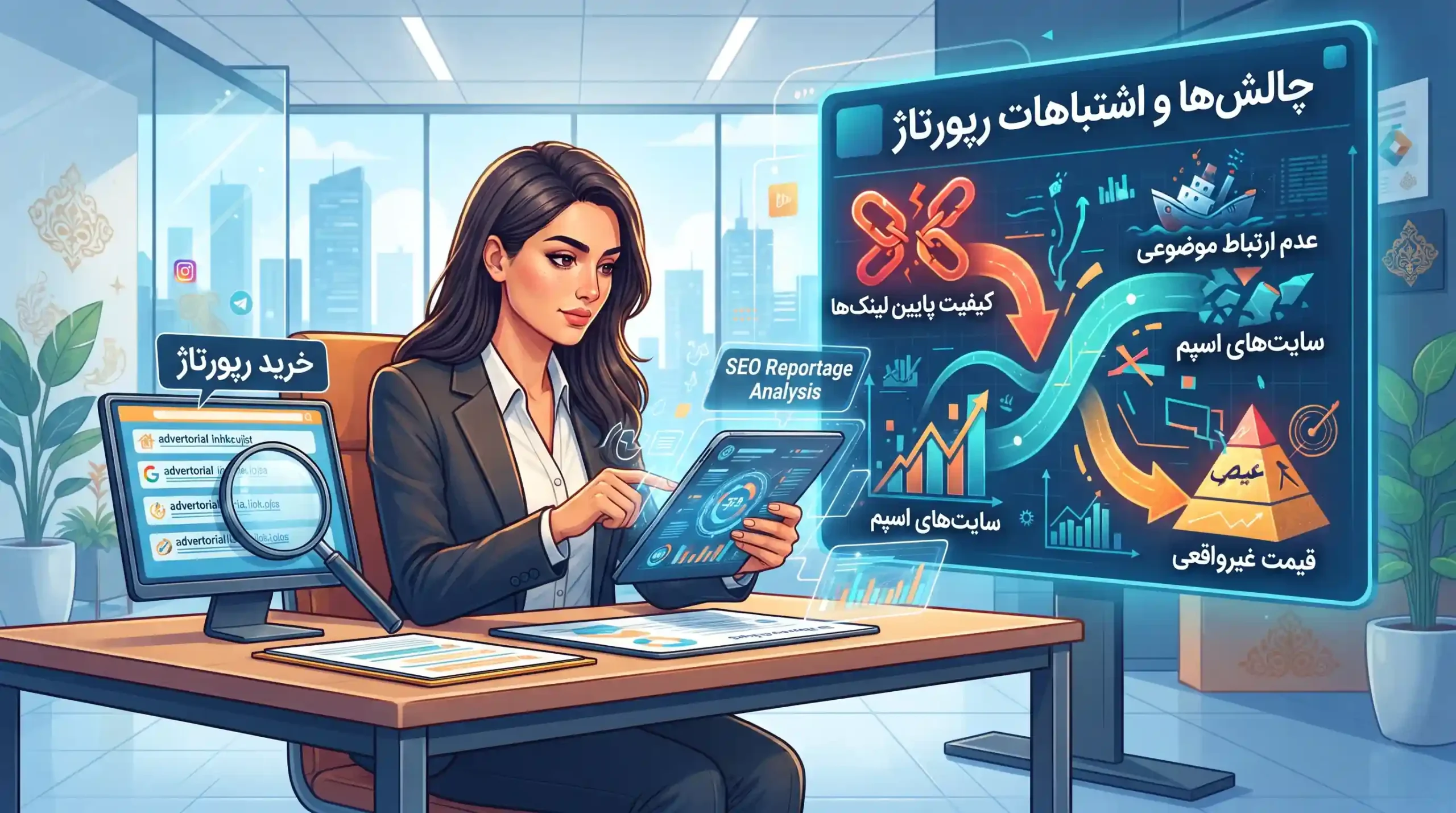 🛠️ چالش‌ها و اشتباهات رایج در خرید رپورتاژ آگهی سئو