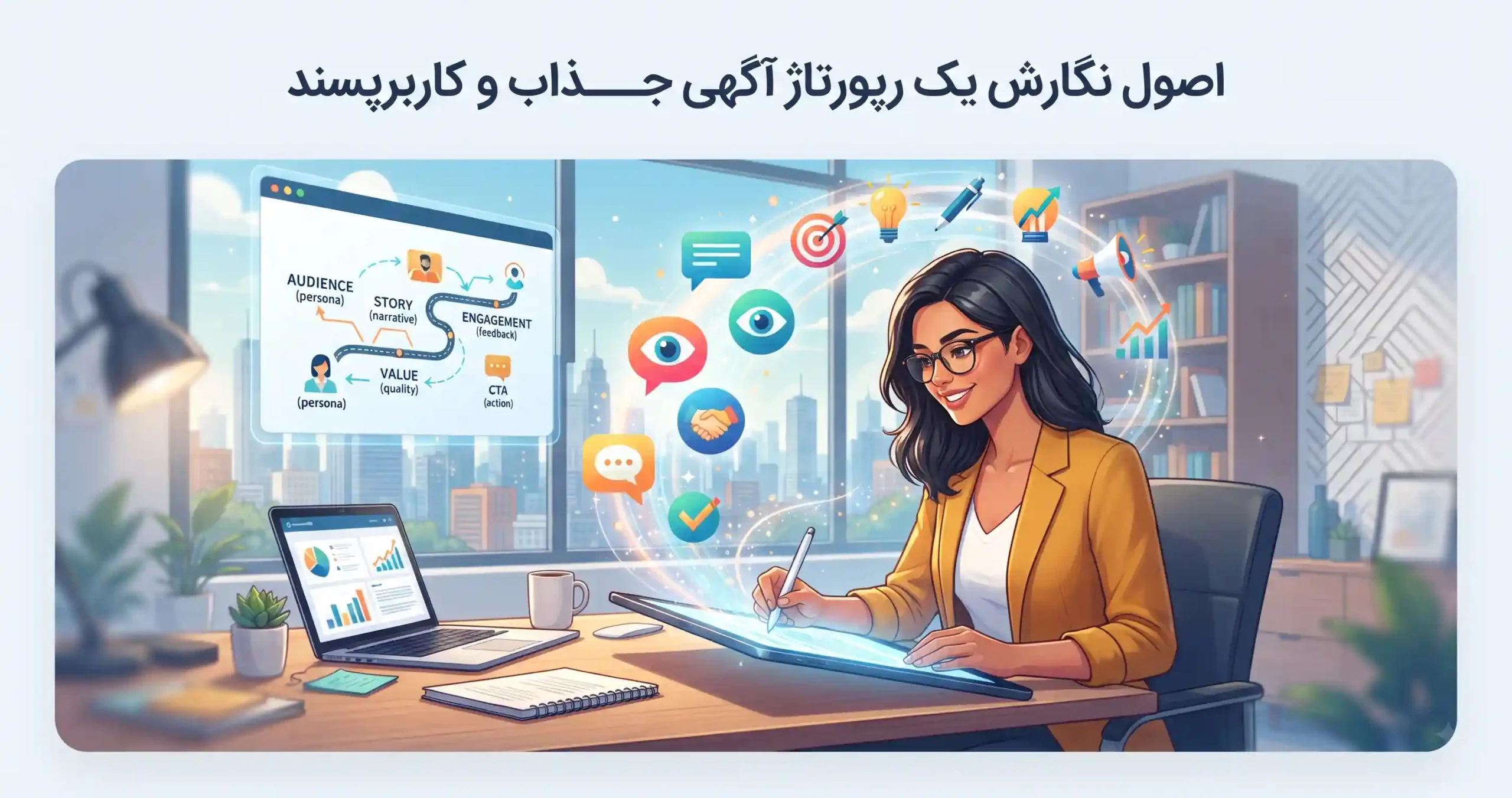 ✍️ اصول نگارش یک رپورتاژ آگهی جذاب و کاربرپسند