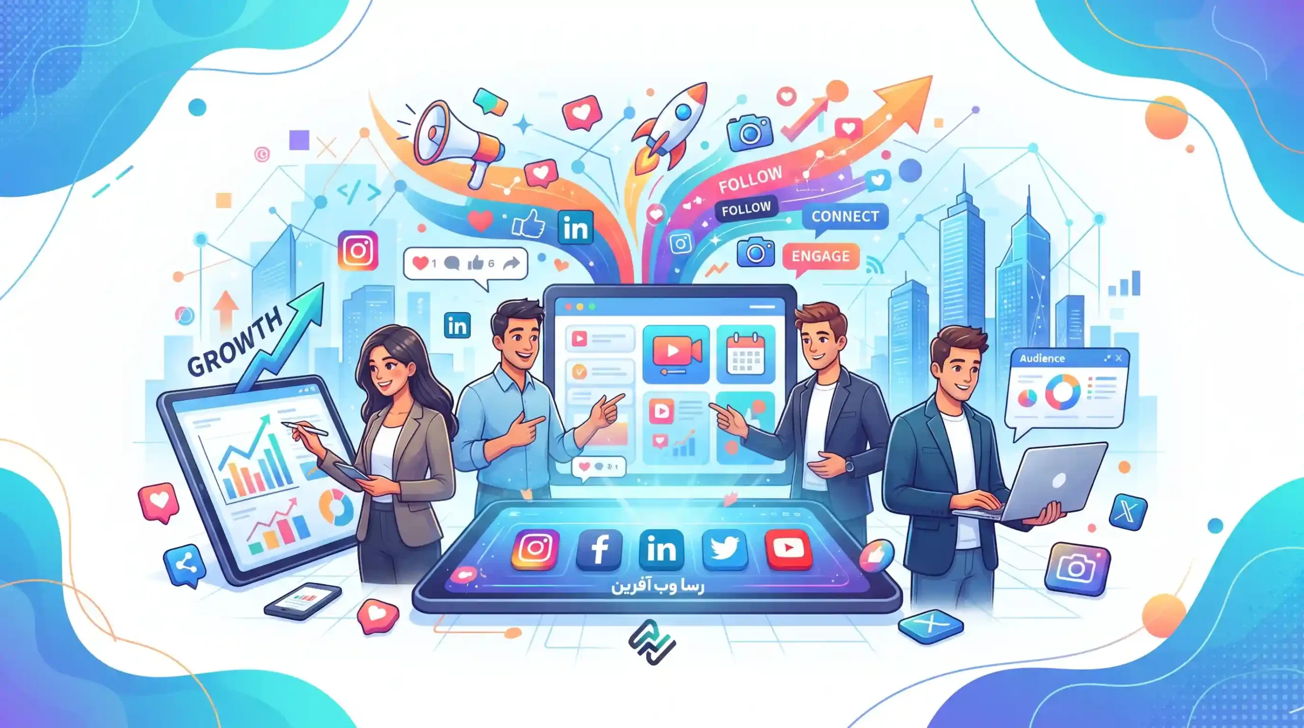 💼 خدمات مدیریت سوشال مدیا رسا وب آفرین برای تحول کسب‌وکار شما