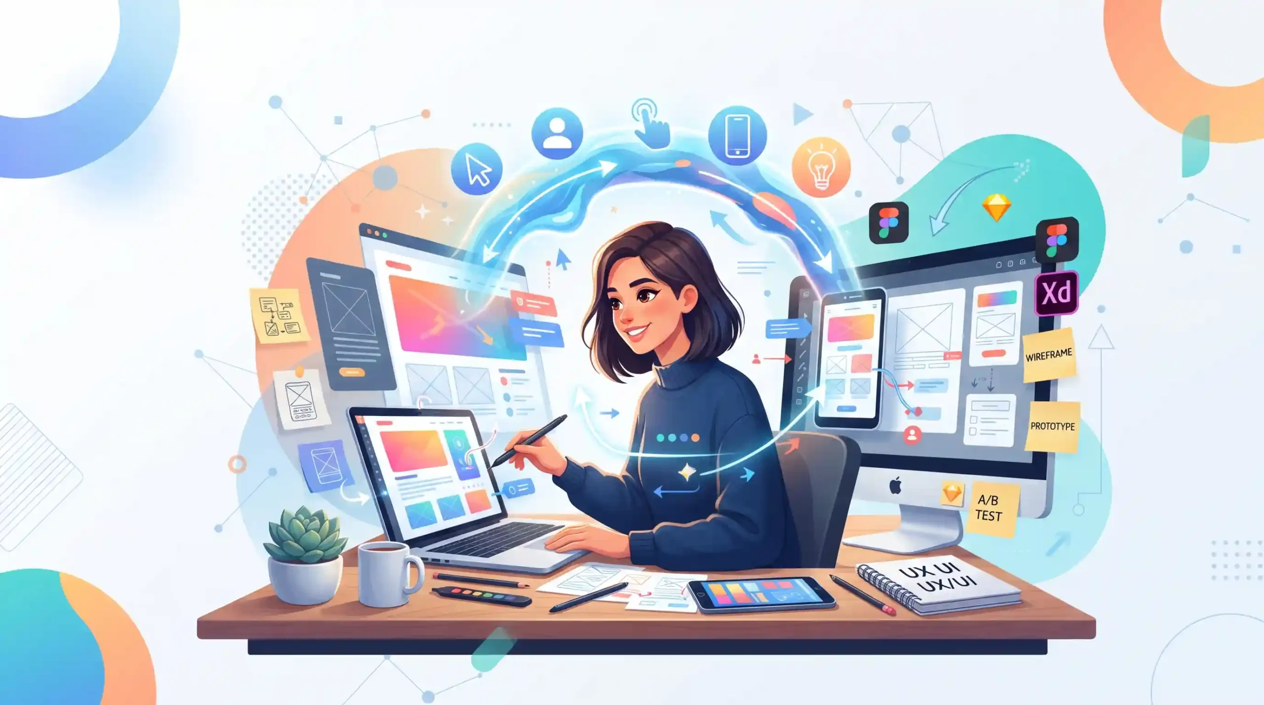 💻 طراحی سایت و اپلیکیشن با رویکرد تجربه کاربری UX UI