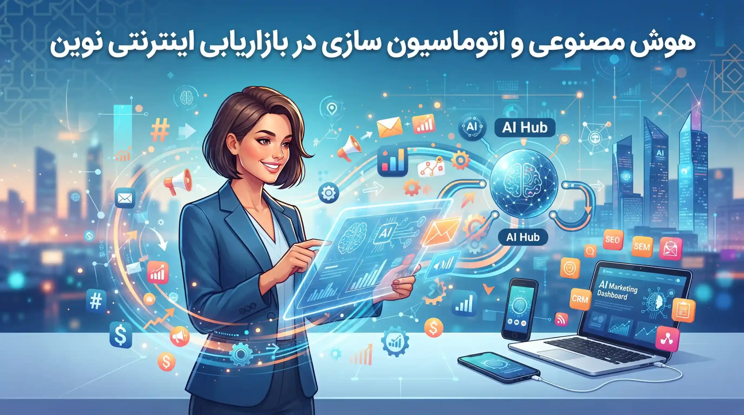 🤖 هوش مصنوعی و اتوماسیون سازی در بازاریابی اینترنتی نوین