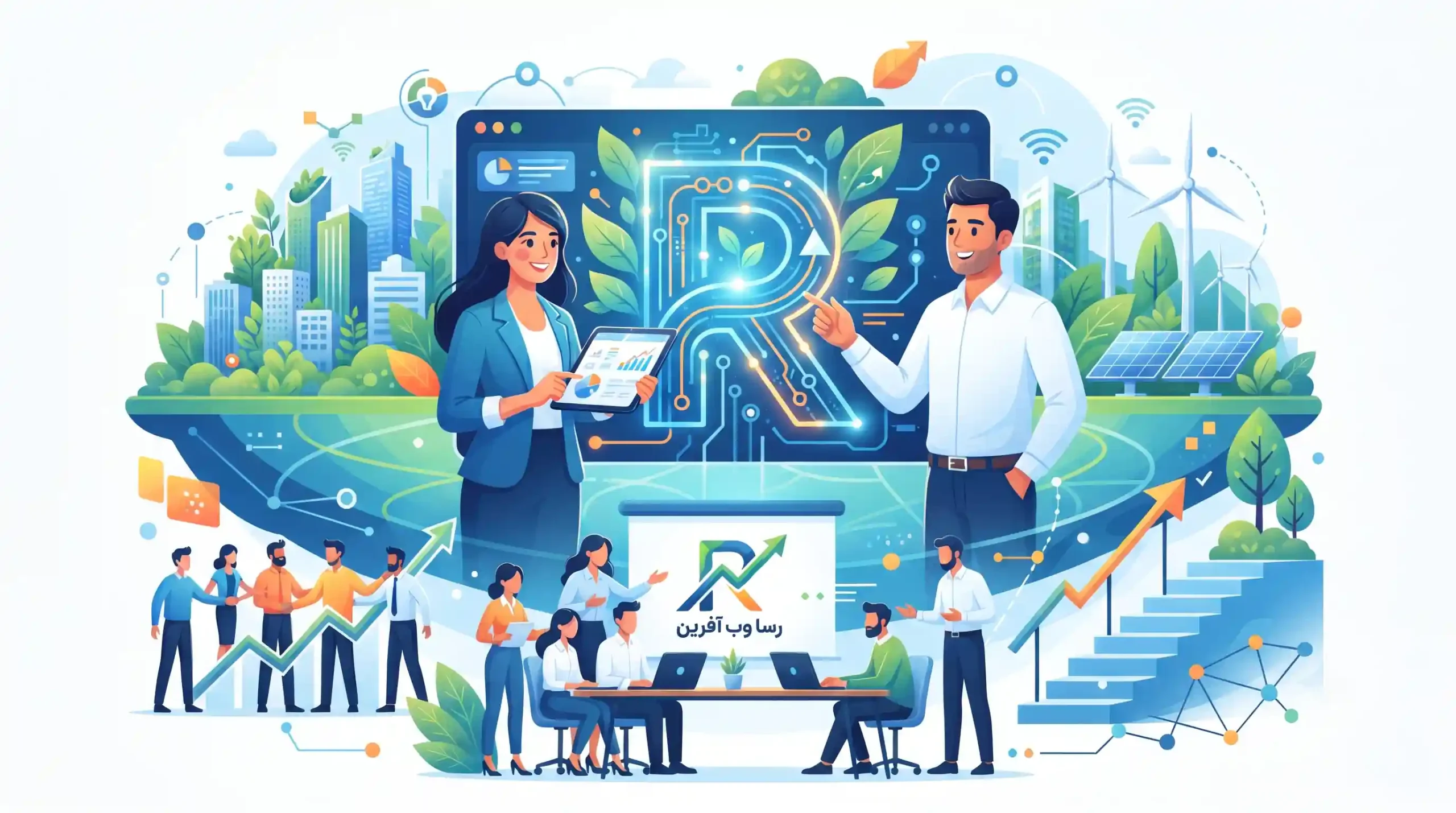 🏆 رسا وب آفرین شریک استراتژیک شما در مسیر توسعه پایدار