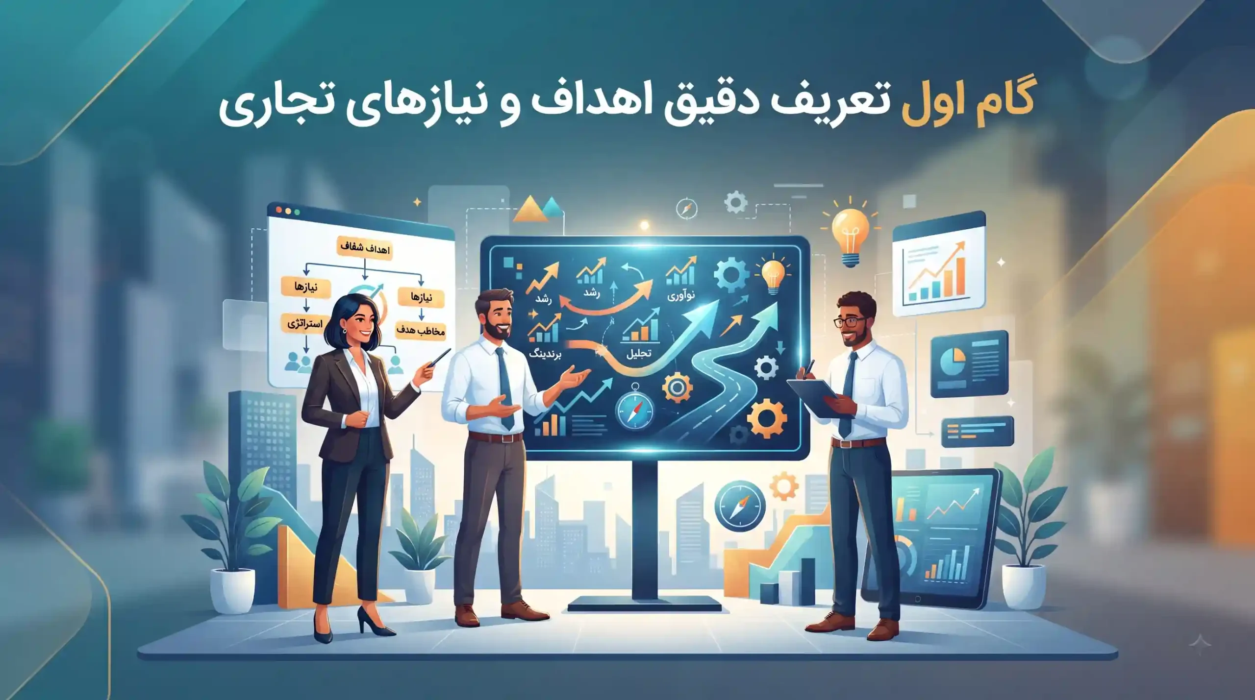 🎯 گام اول تعریف دقیق اهداف و نیازهای تجاری