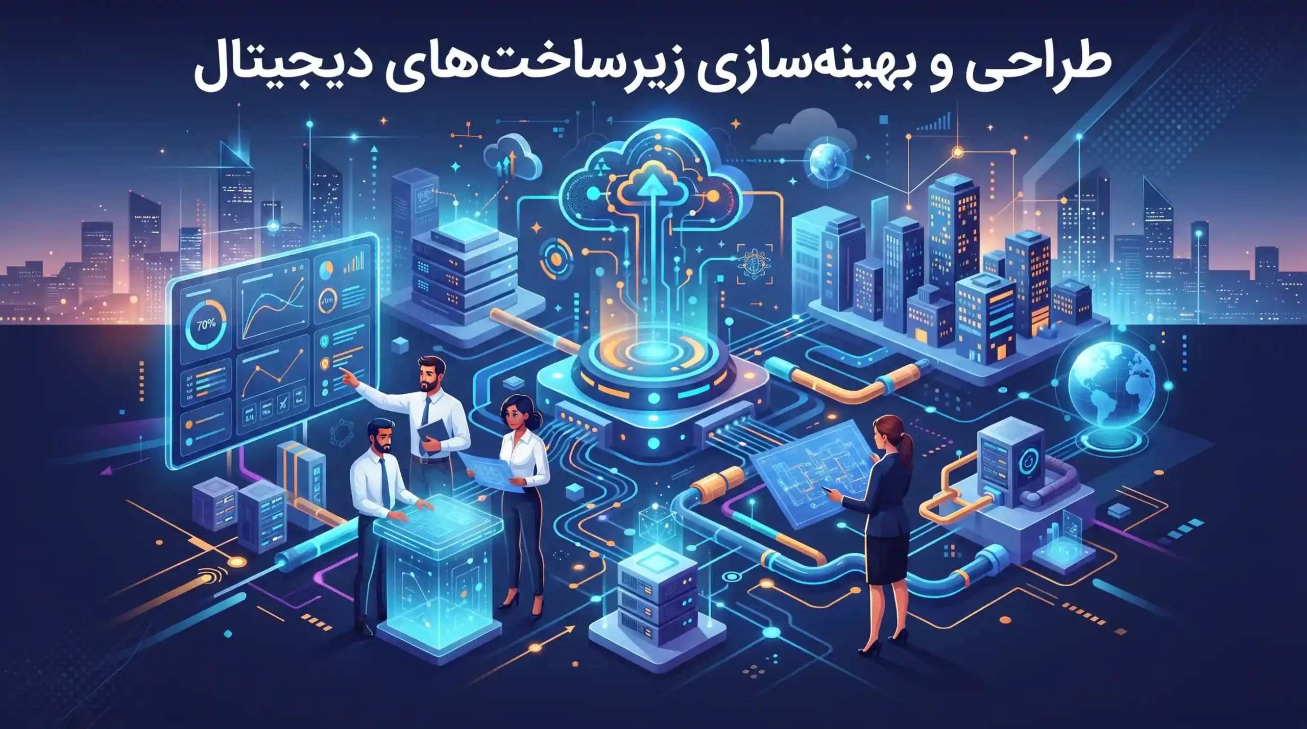 🌐 طراحی و بهینهسازی زیرساختهای دیجیتال