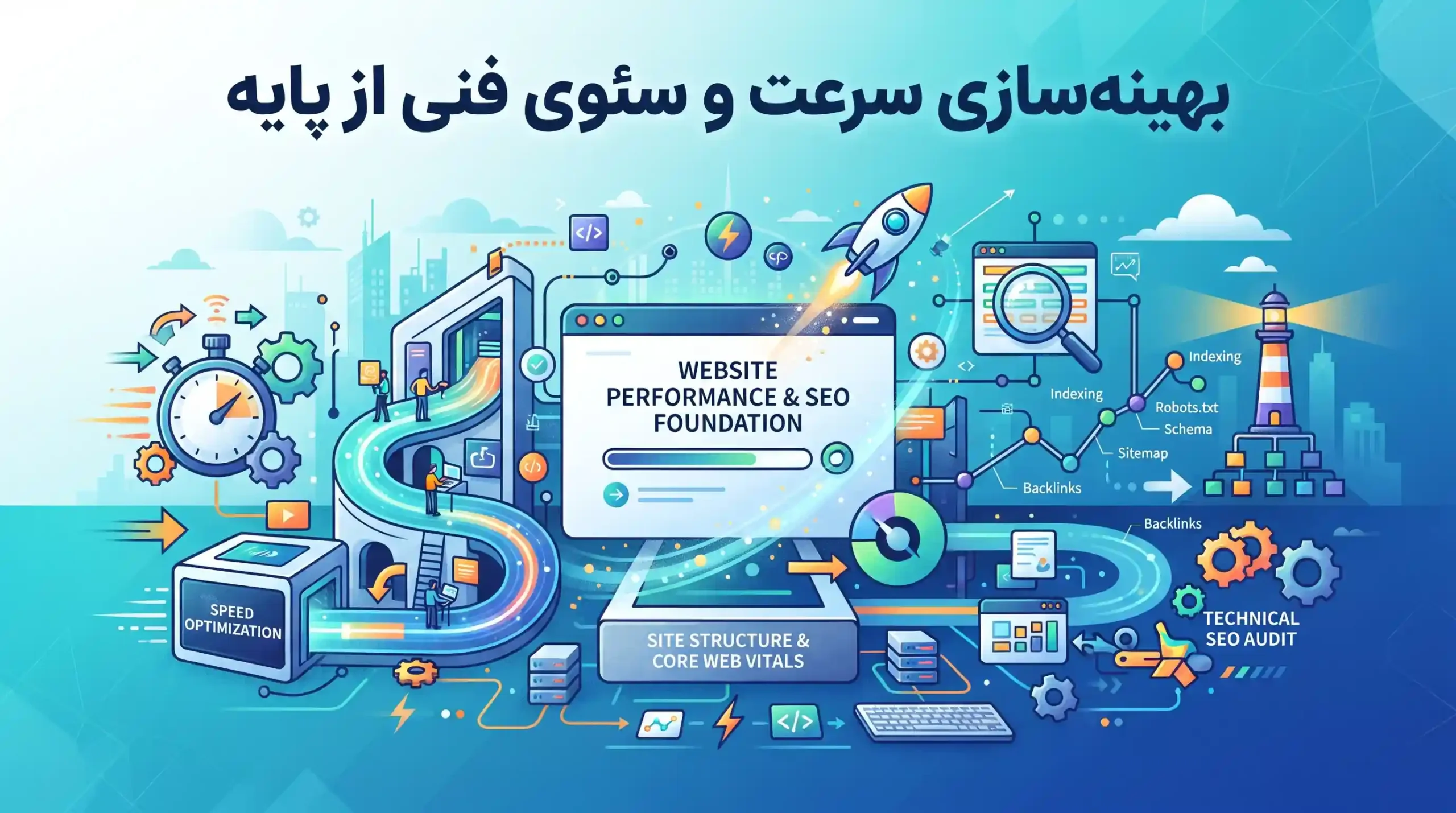 ⚡ بهینهسازی سرعت و سئوی فنی از پایه