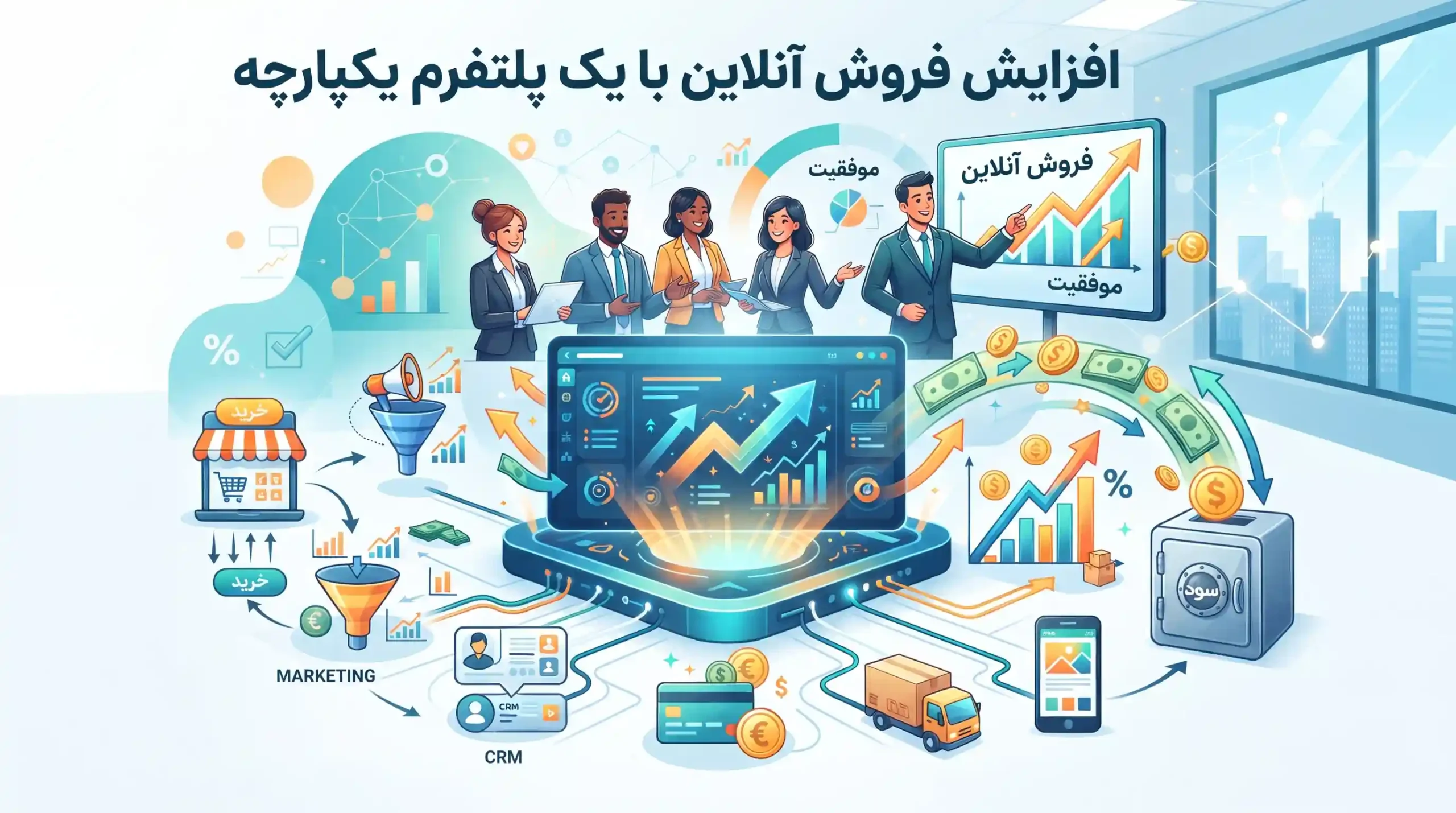 🚀 افزایش فروش آنلاین با یک پلتفرم یکپارچه