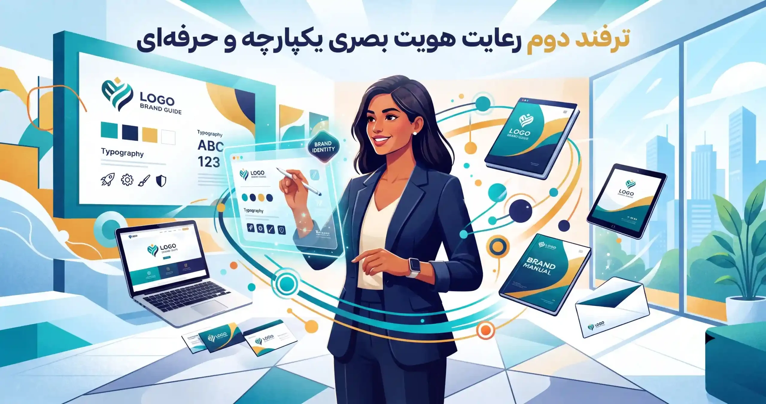 🎨 ترفند دوم رعایت هویت بصری یکپارچه و حرفهای