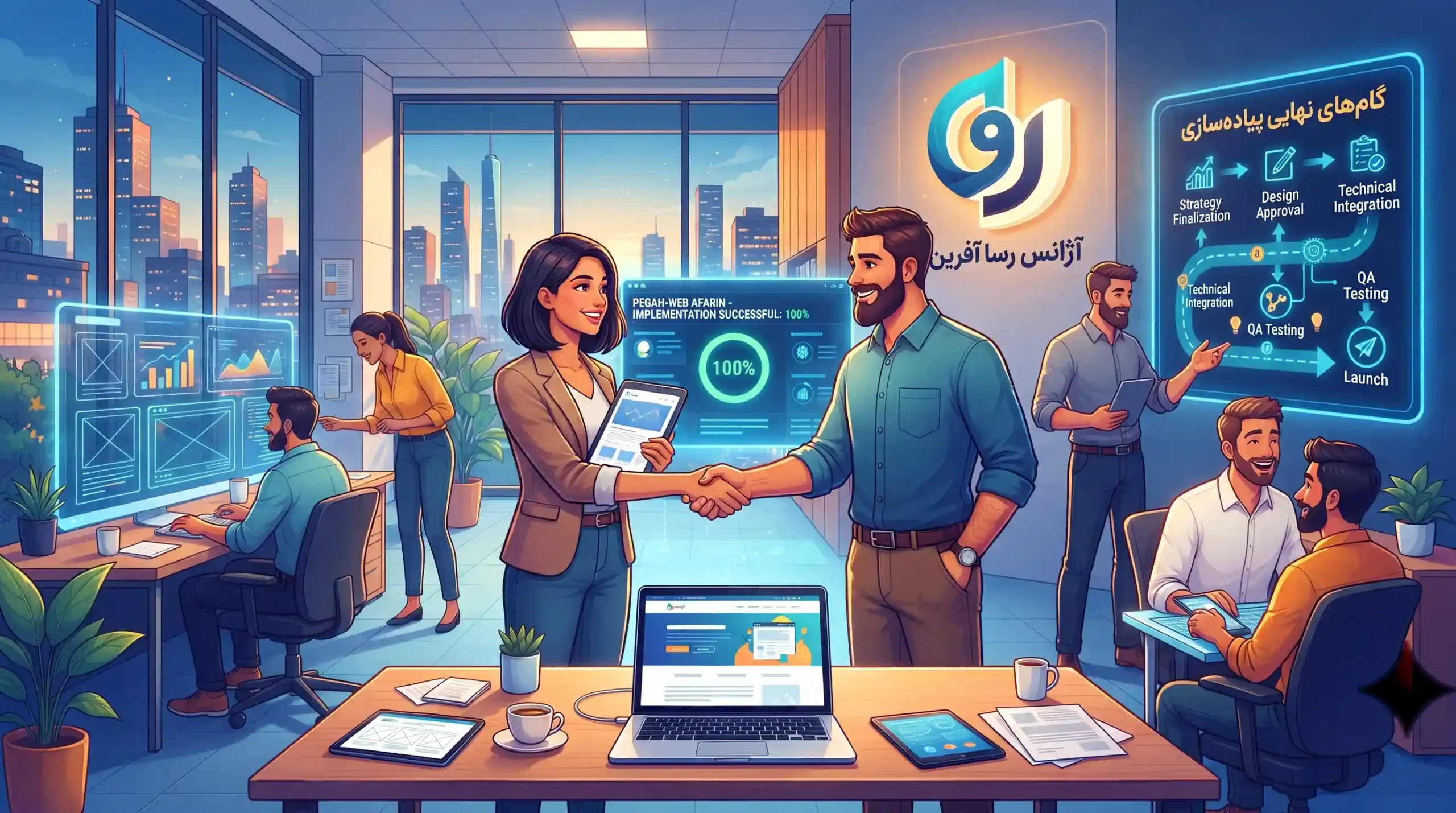 🚀 گامهای نهایی پیادهسازی و همکاری با آژانس رسا وب آفرین