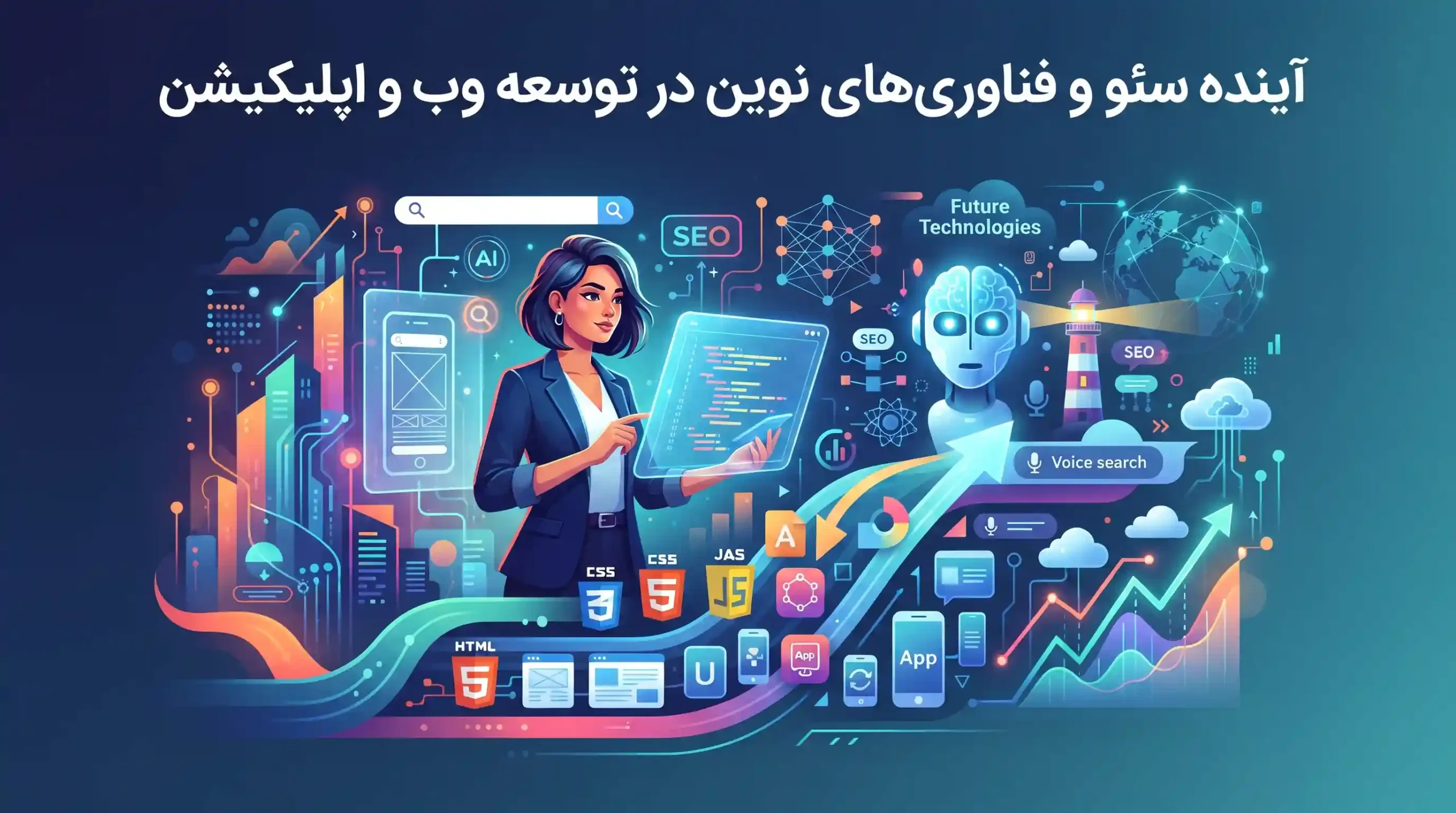 🔮 آینده سئو و فناوریهای نوین در توسعه وب و اپلیکیشن