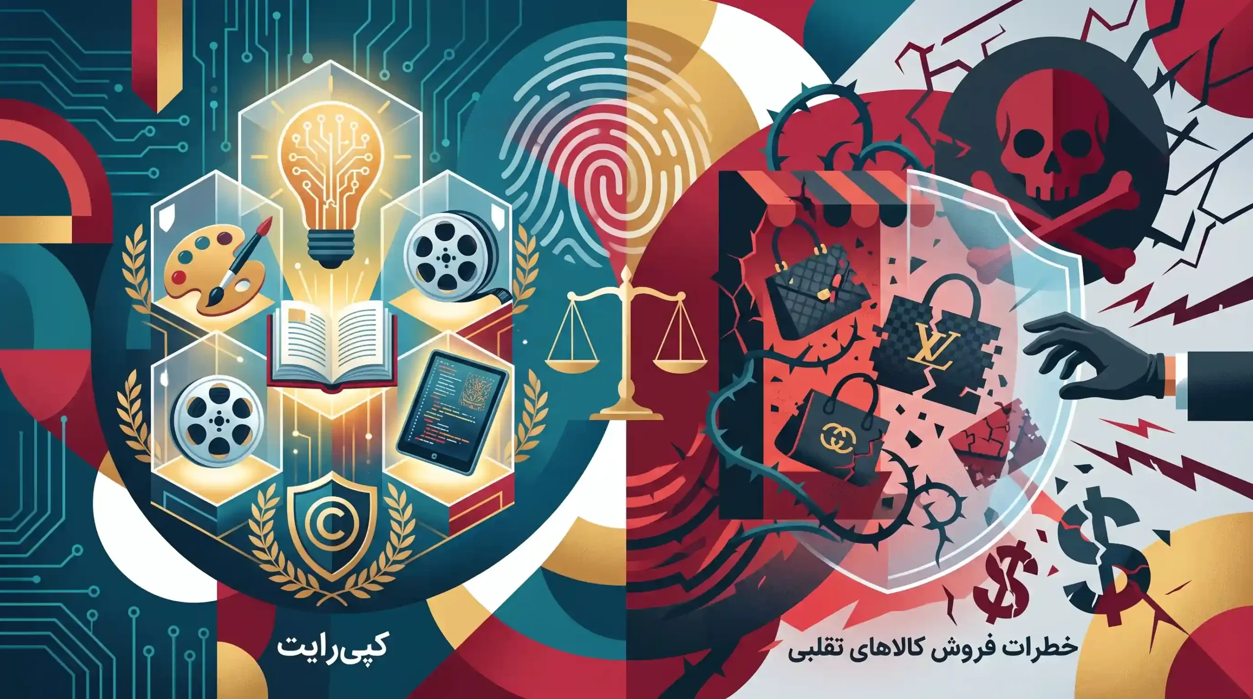 ⚠️ کپیرایت، مالکیت فکری و خطرات فروش کالاهای تقلبی