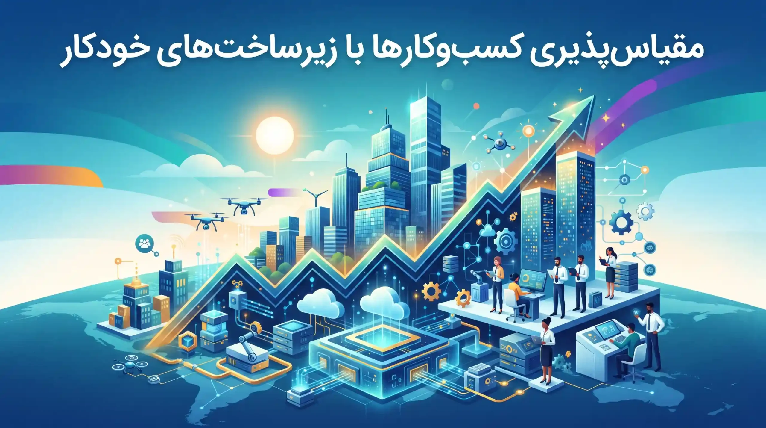 📈 مقیاسپذیری کسبوکارها با زیرساختهای خودکار