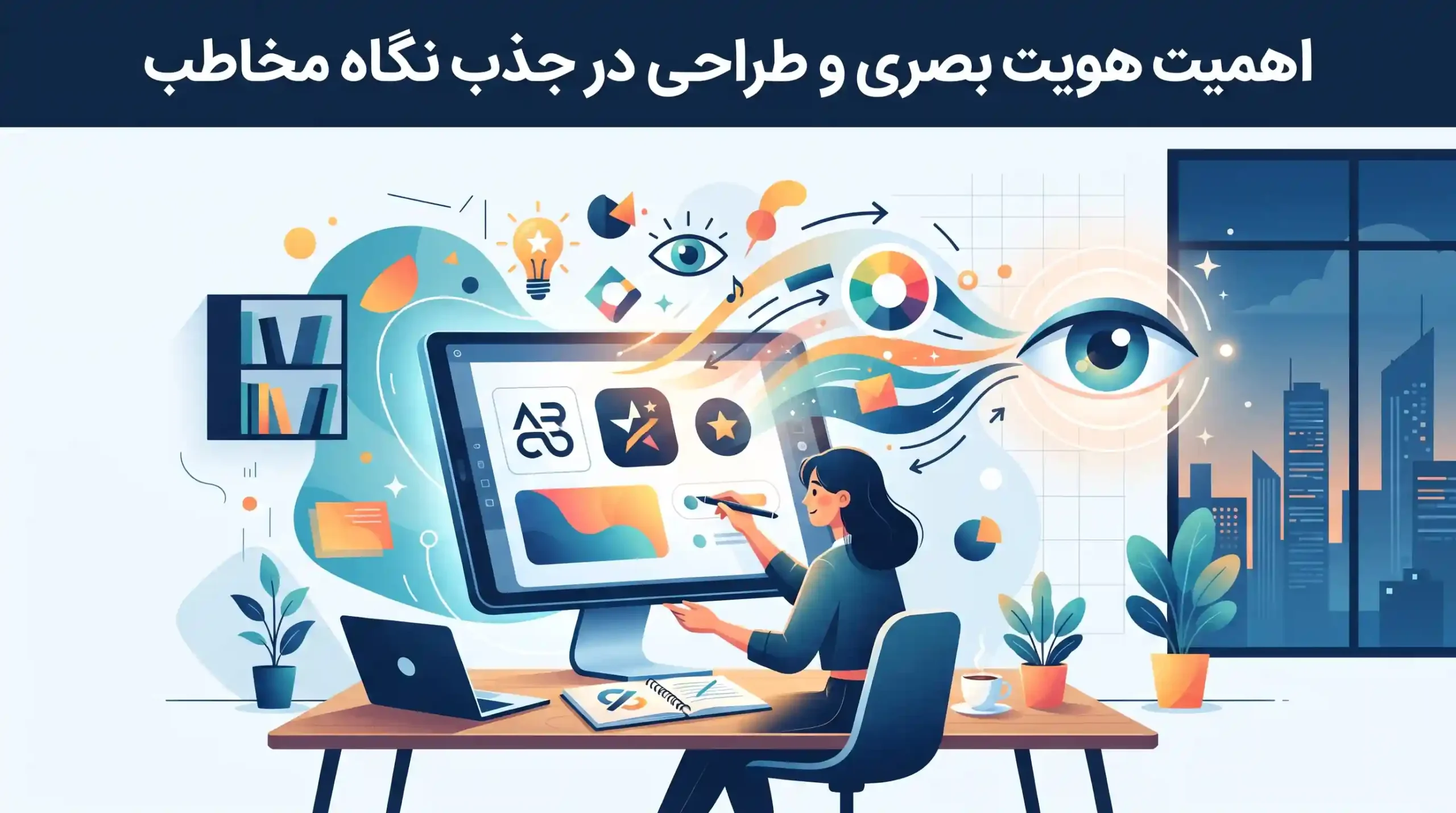 🎨 اهمیت هویت بصری و طراحی در جذب نگاه مخاطب