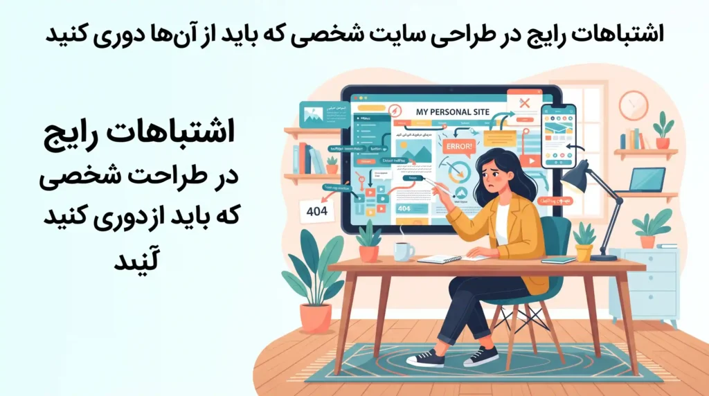 اشتباهات رایج در طراحی سایت شخصی که باید از آن‌ها دوری کنید