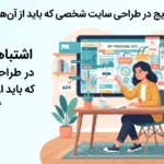 اشتباهات رایج در طراحی سایت شخصی که باید از آن‌ها دوری کنید