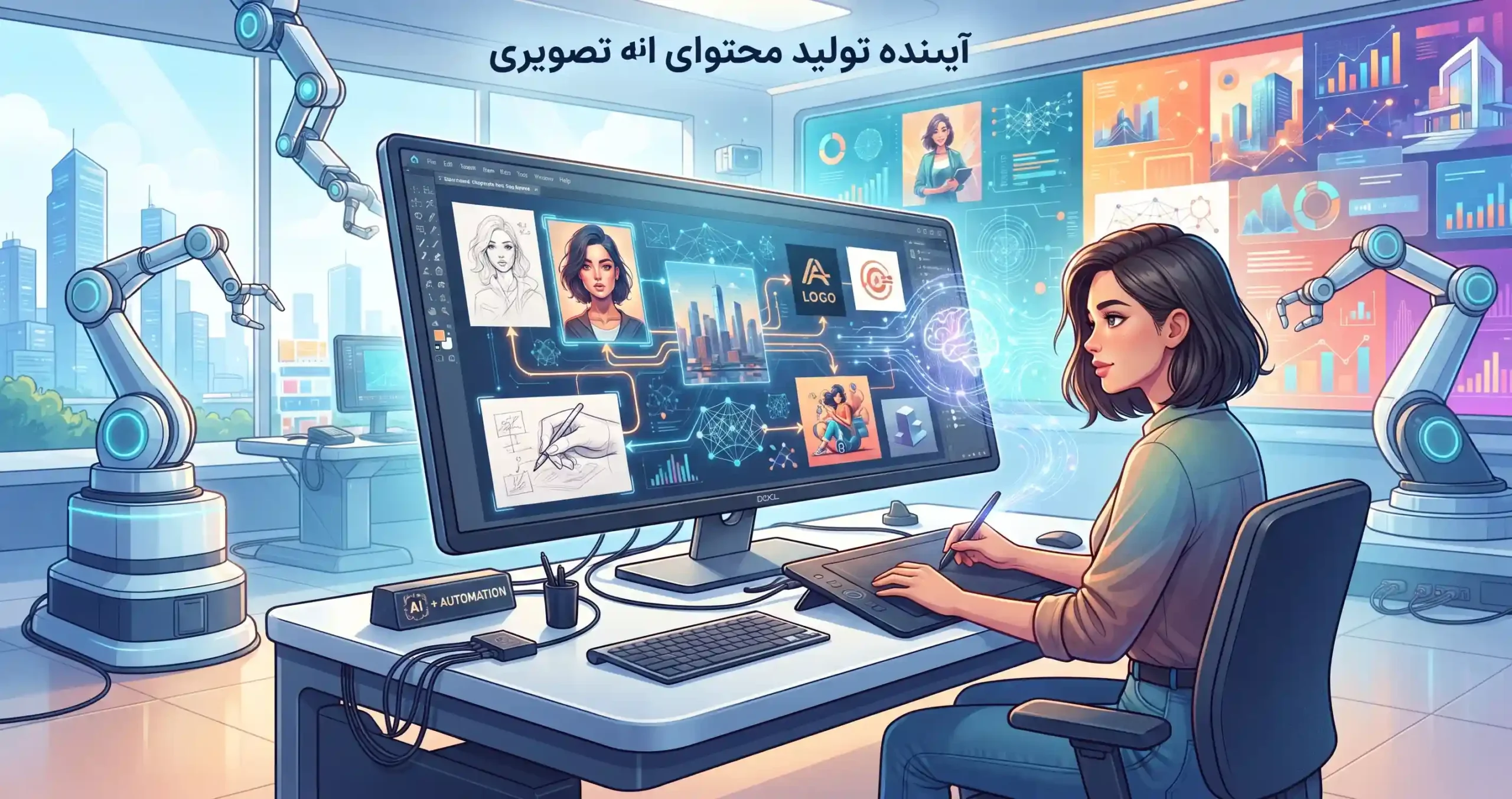 🤖 آینده تولید محتوای تصویری با هوش مصنوعی و اتوماسیون