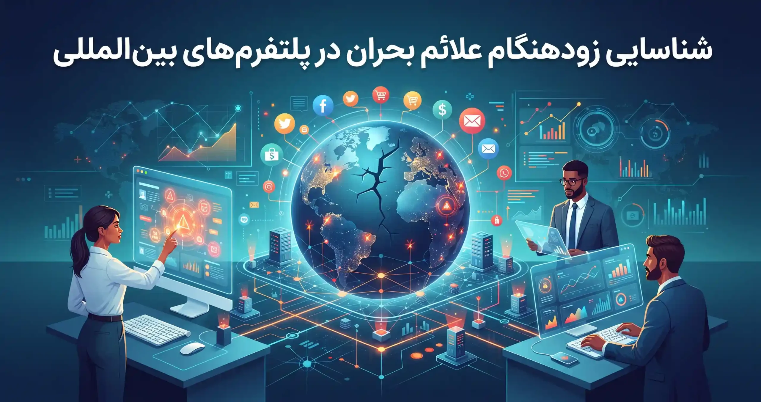 🔍 شناسایی زودهنگام علائم بحران در پلتفرمهای بینالمللی