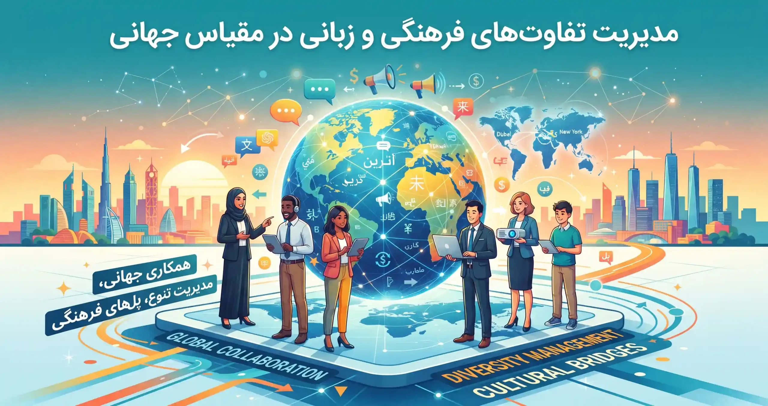 🌍 مدیریت تفاوتهای فرهنگی و زبانی در مقیاس جهانی