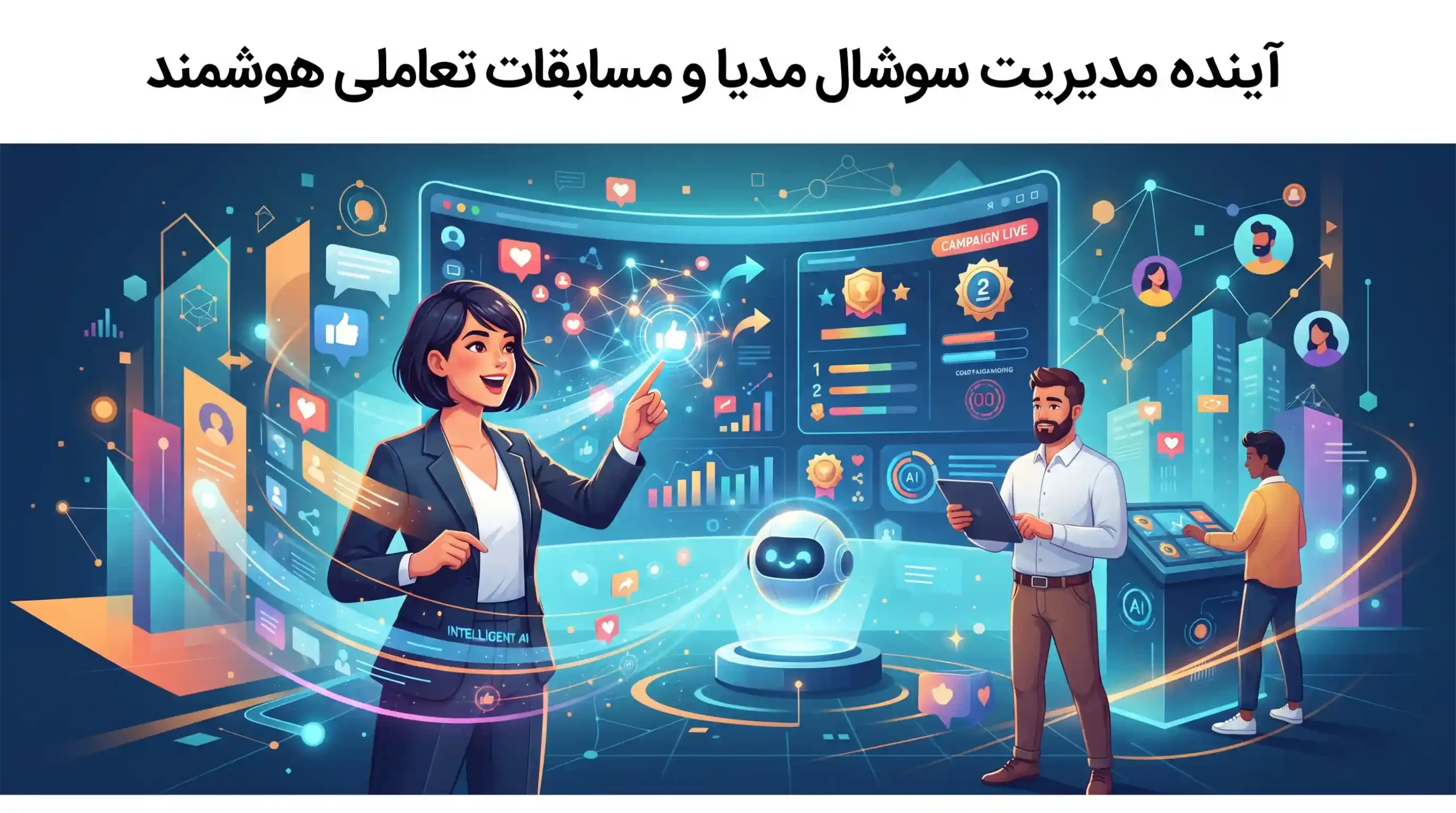 🔮 آینده مدیریت سوشال مدیا و مسابقات تعاملی هوشمند