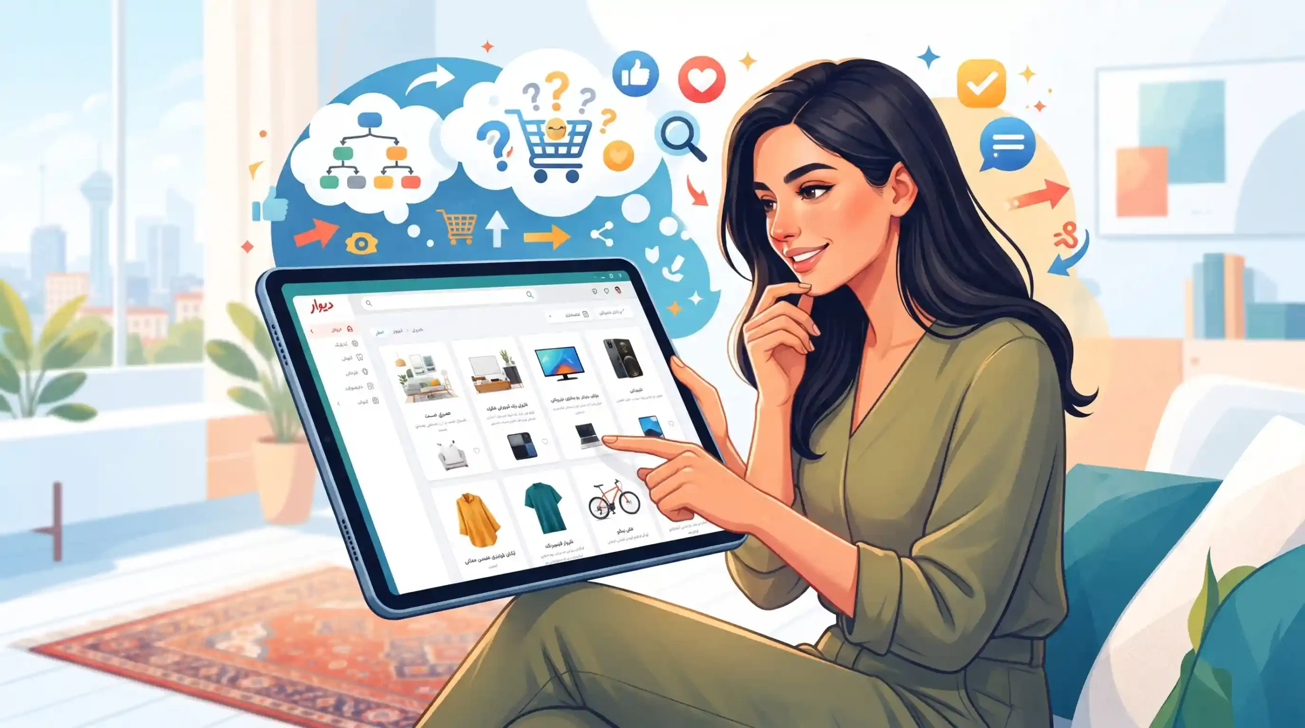 🔍 روانشناسی رفتار خریدار در مواجهه با کاتالوگ فروشگاه دیوار