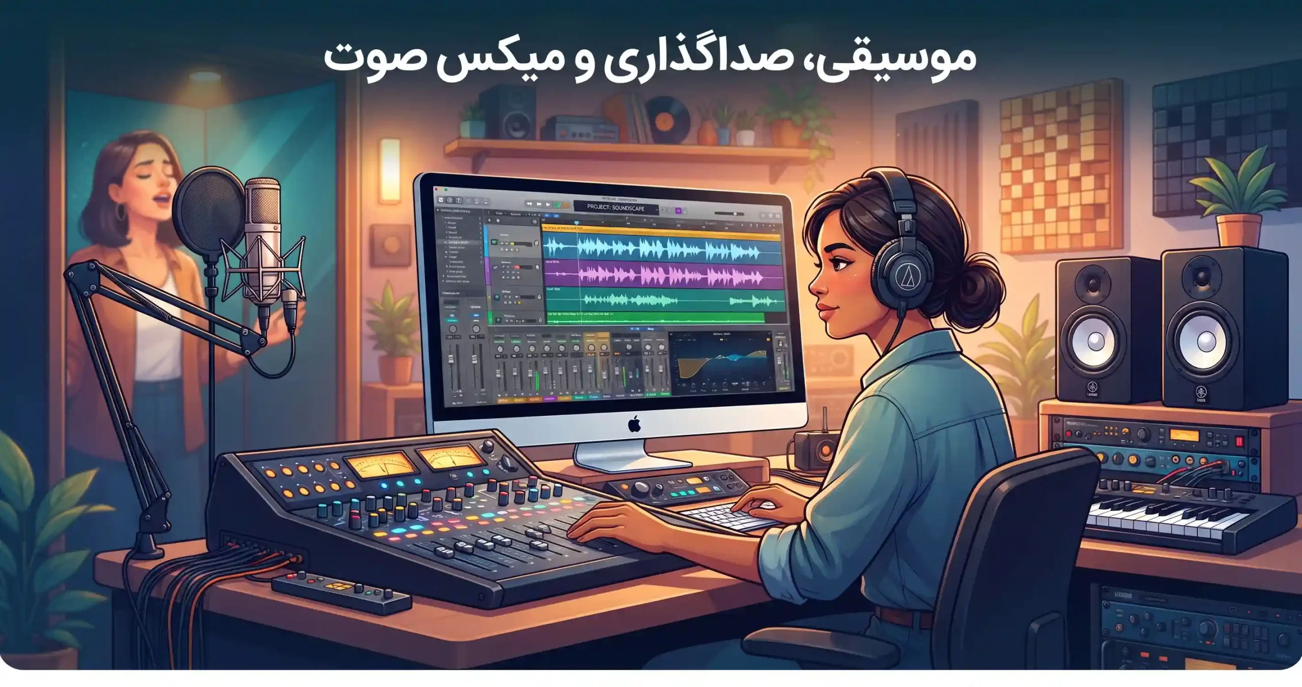 🎵 موسیقی، صداگذاری و میکس صوت
