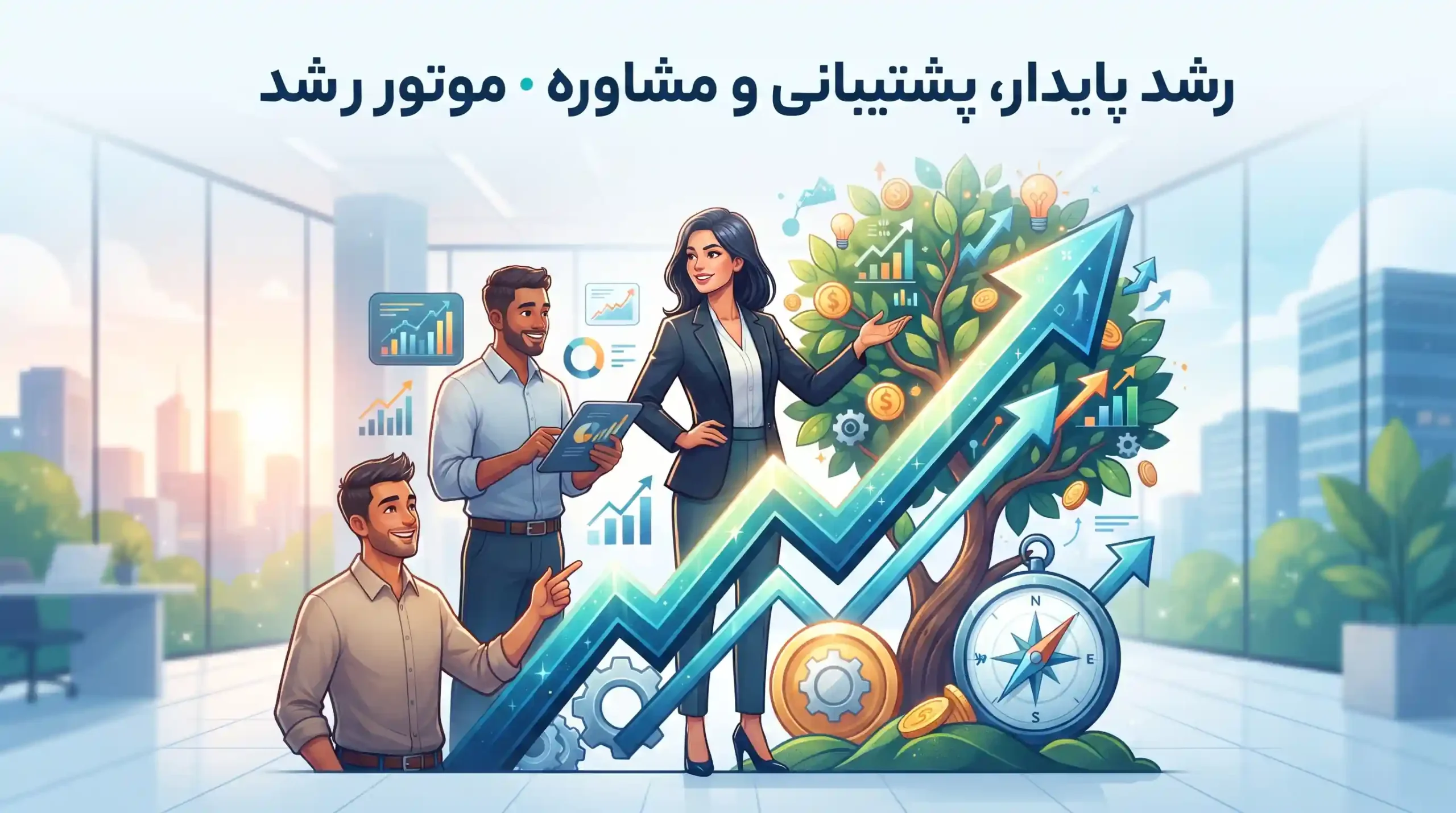 🚀 رشد پایدار، پشتیبانی و مشاوره موتور رشد