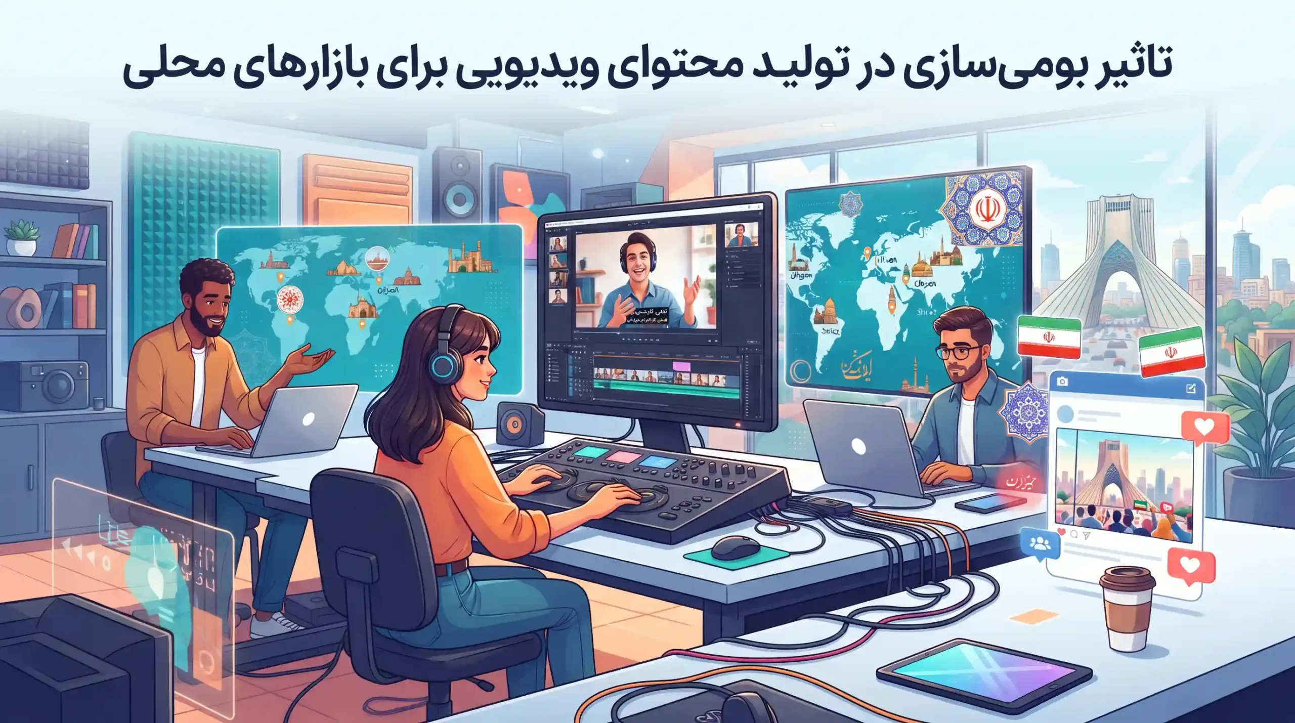 تاثیر بومی‌سازی در تولید محتوای ویدیویی برای بازارهای محلی